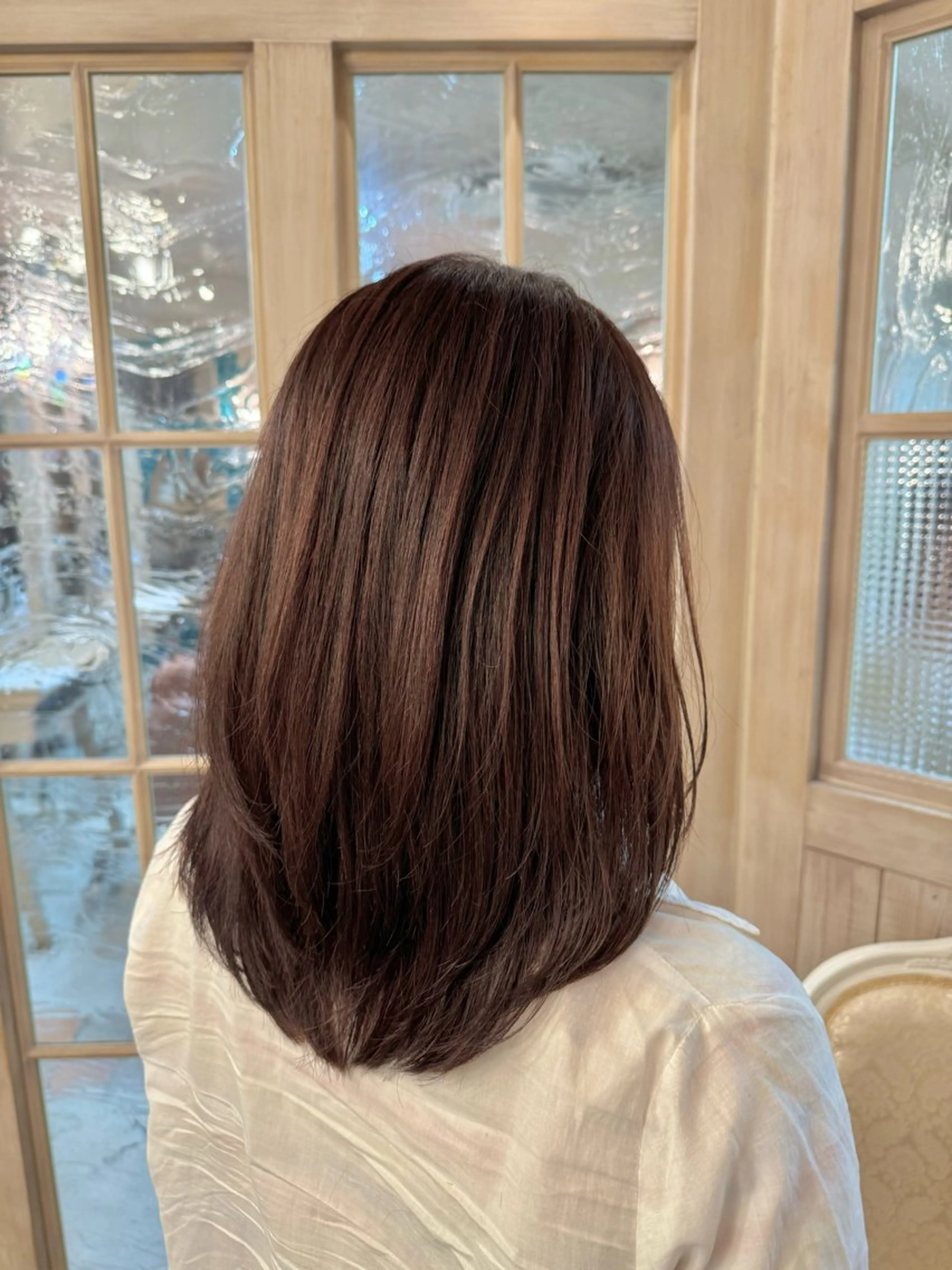 ロング レイヤーカット 前平 友慈のヘアスタイル