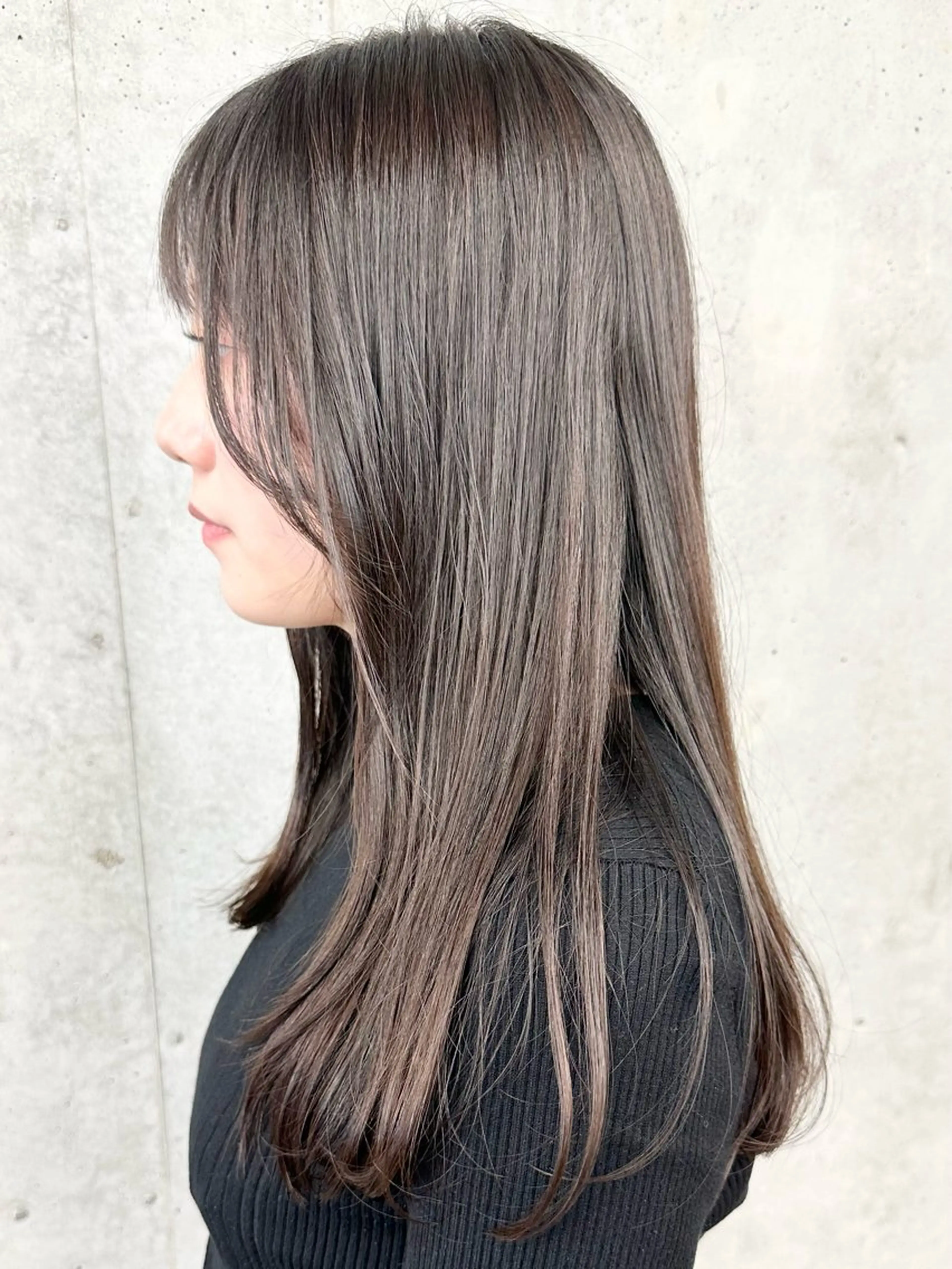 セミロング カット ヘッドスパ ボブ/ゆるふわ ボブパーマ/とういのヘアスタイル