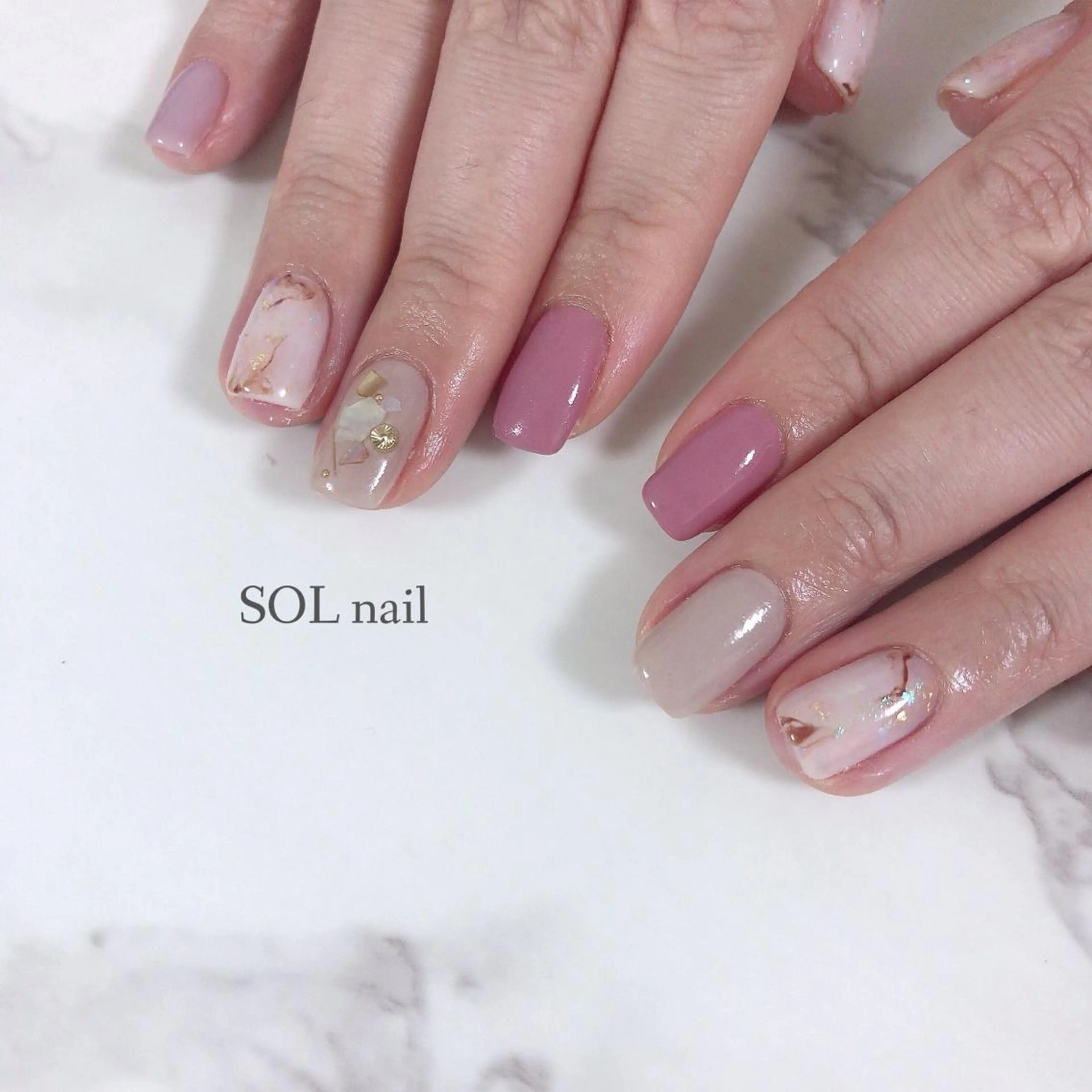 ネイル ハンドネイル SOL NAILのネイルデザイン