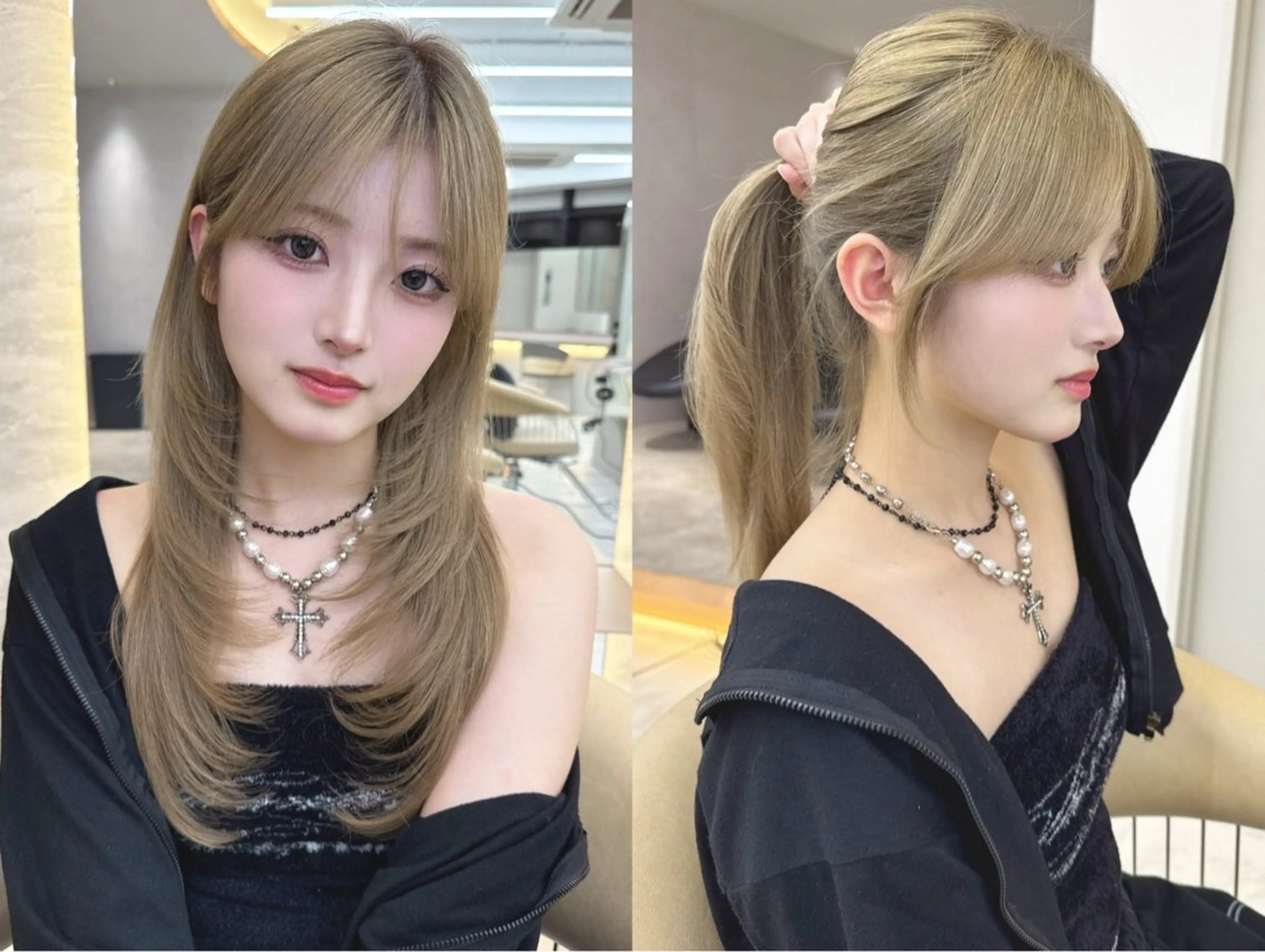 ロング ウルフ/レイヤー/ ボブ/大石晴也🦋のヘアスタイル