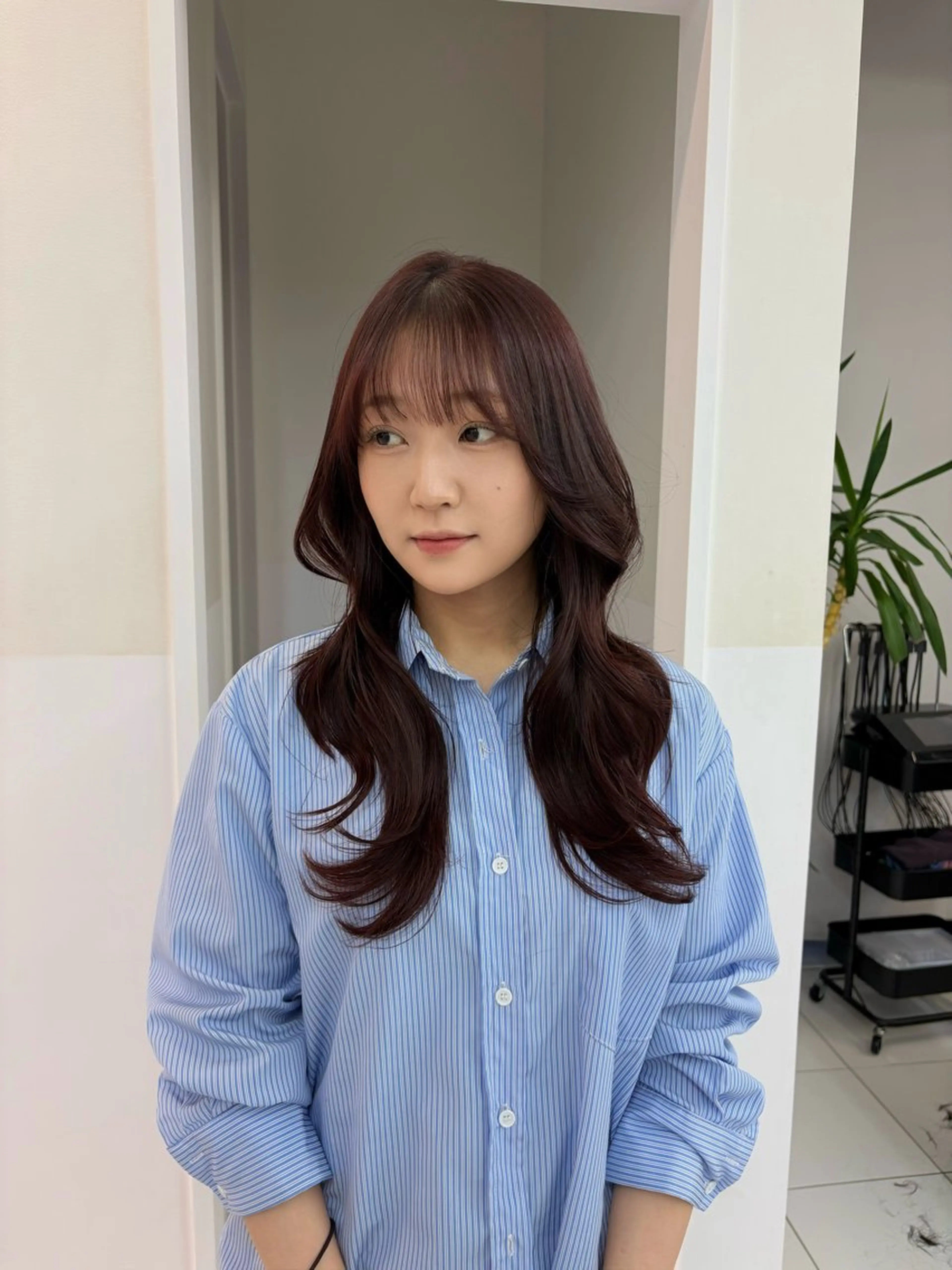 ロング 【レイヤーカット】 キサヌキミワのヘアスタイル