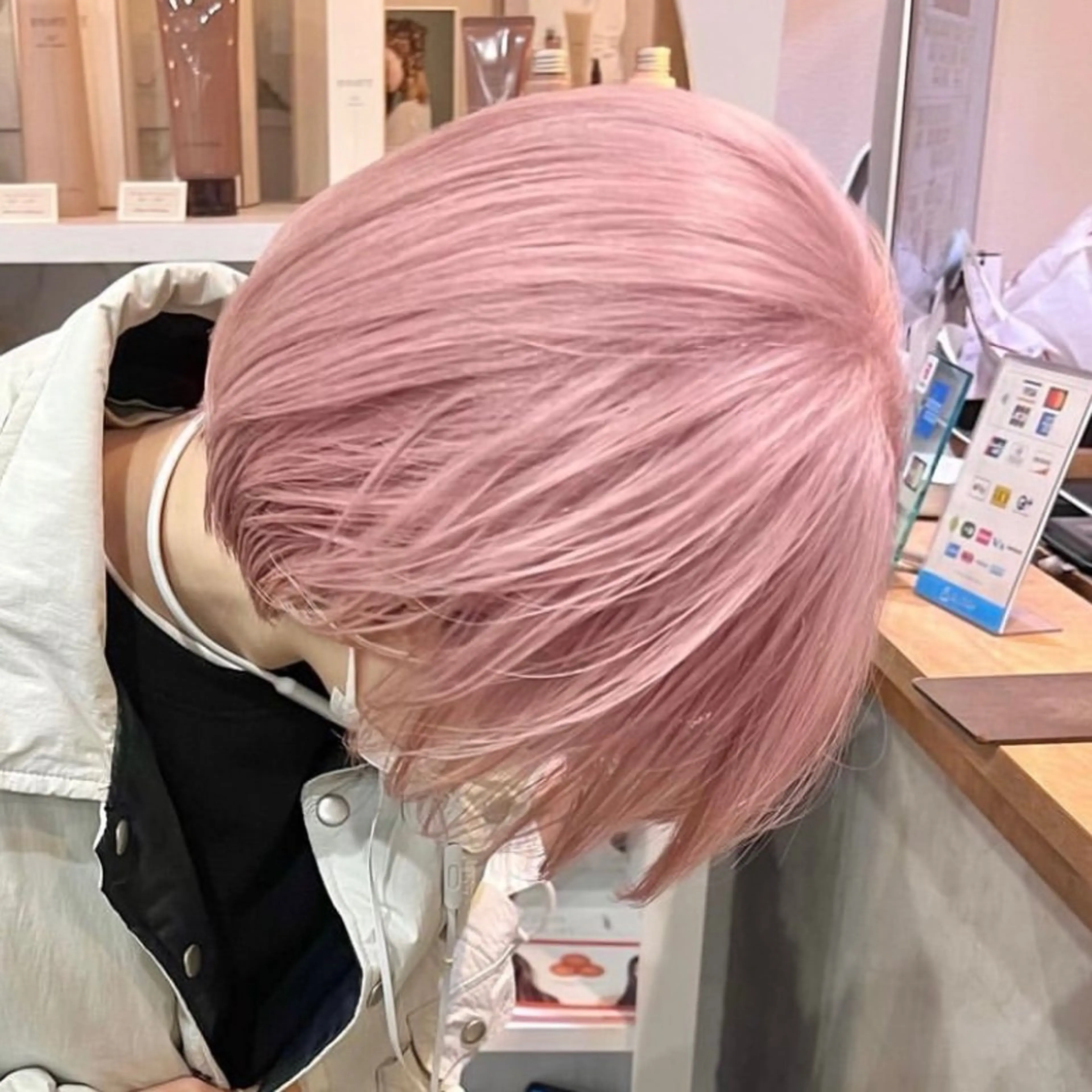 ミディアム カラー エクステモデル募集 💗大阪梅田/川上のヘアスタイル