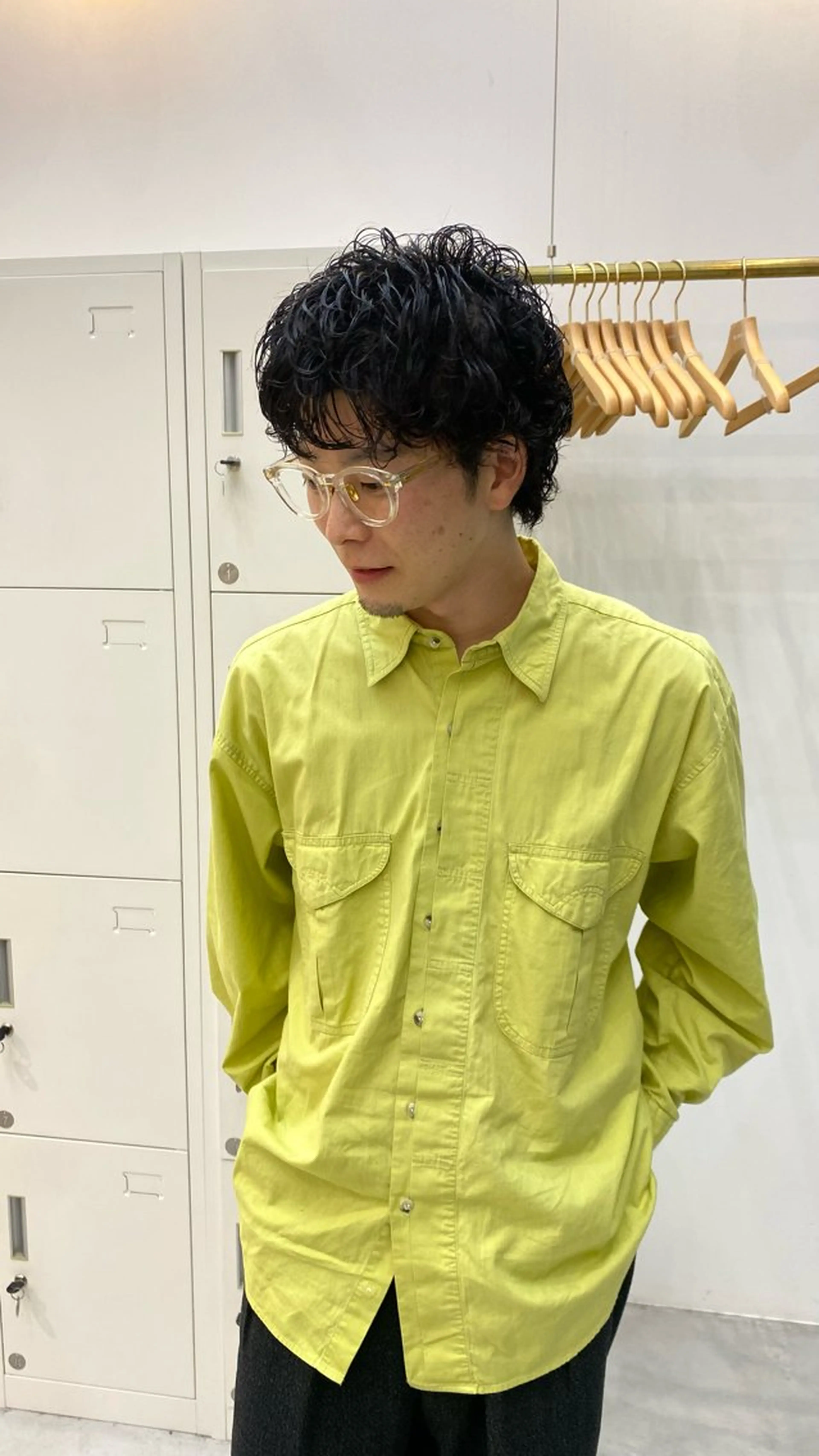 パーマ メンズ 黒木 心温のヘアスタイル