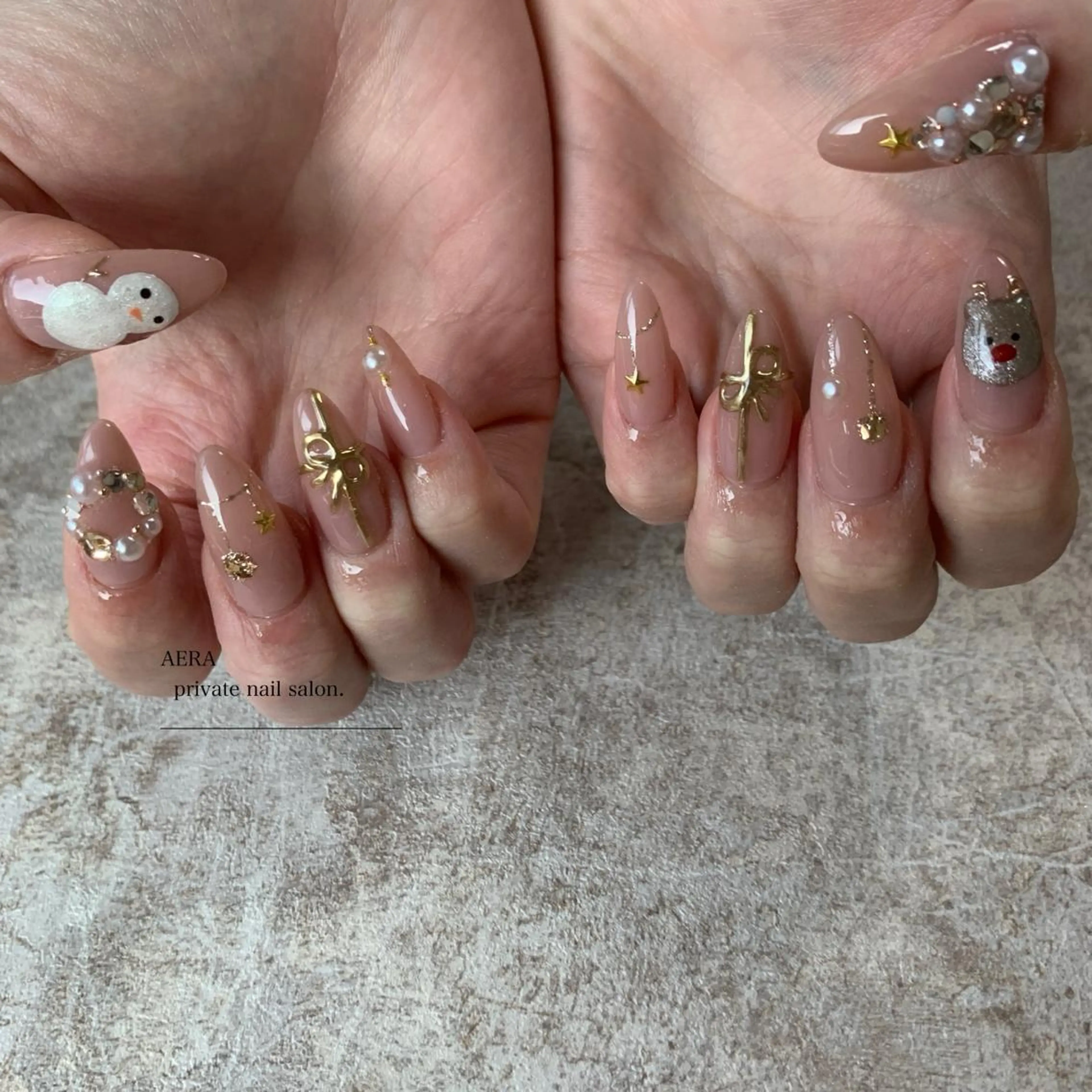 ネイル AERA nail shino🐱⸝꙳のネイルデザイン