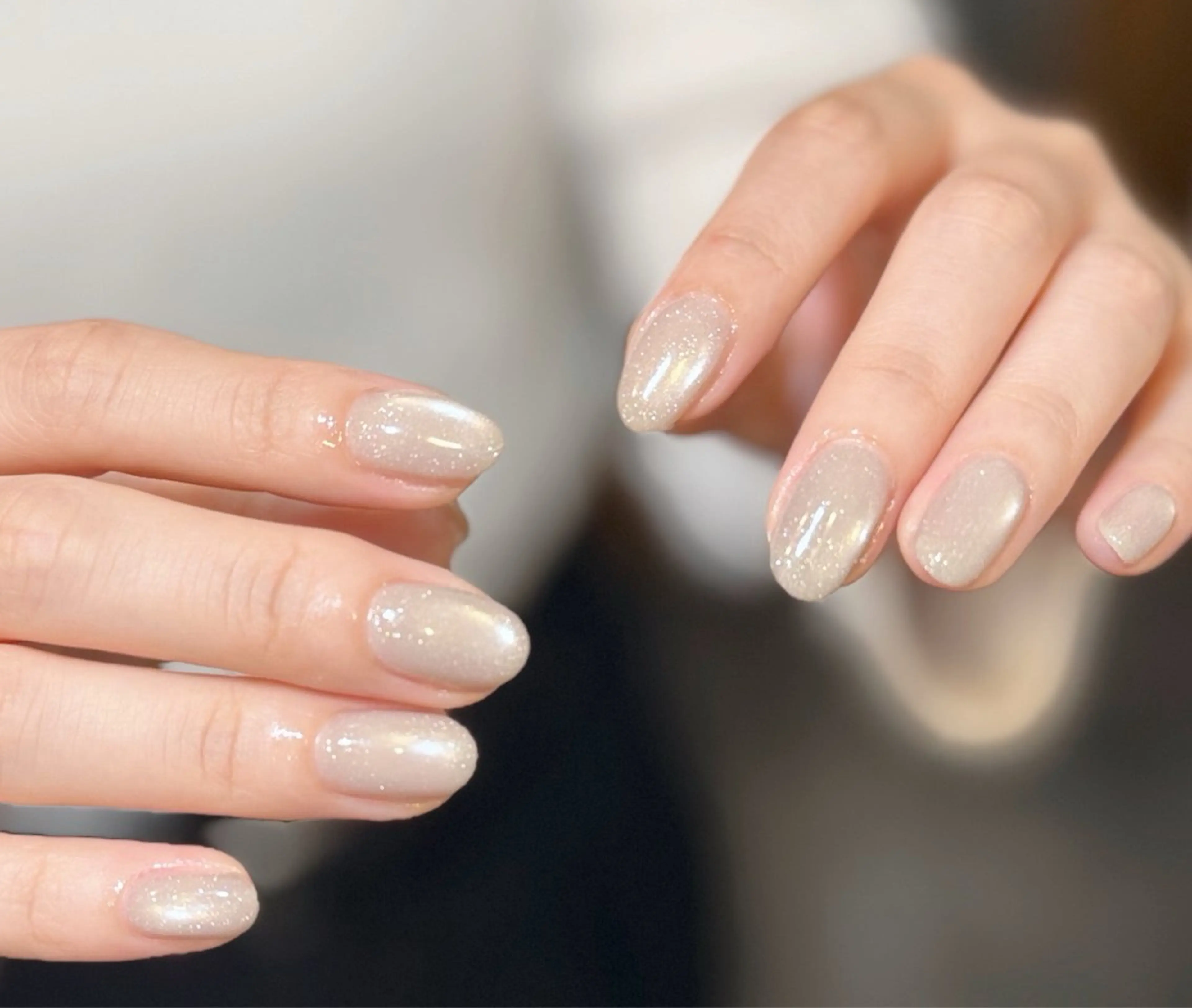 ハンドジェル(オフなし)💅マグネット/フラッシュ/グリッター/ラメ/ワンカラー/ミラー/男性も可⭕️の写真