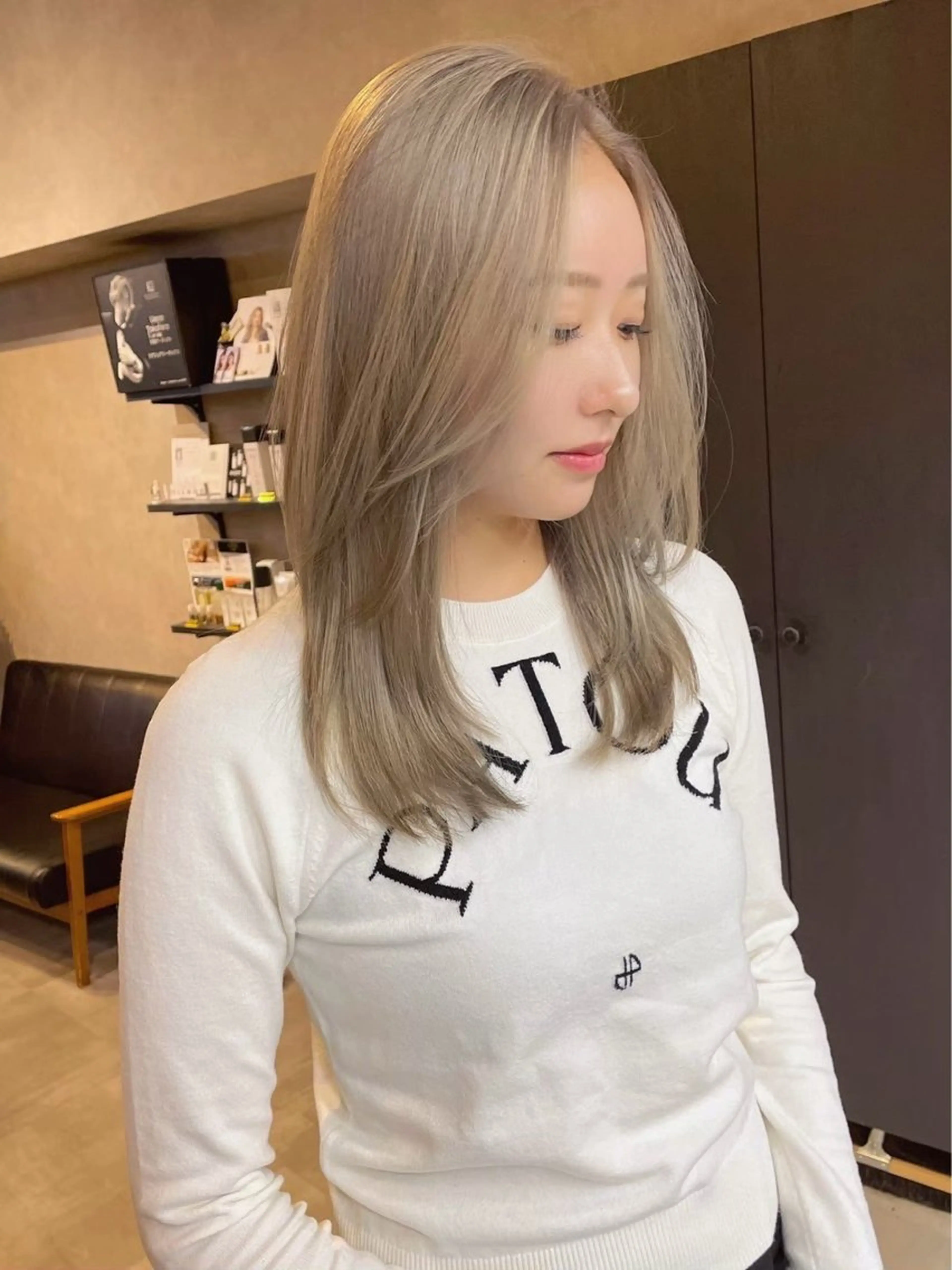 💛ダブルカラー💛(全頭ブリーチ)の写真