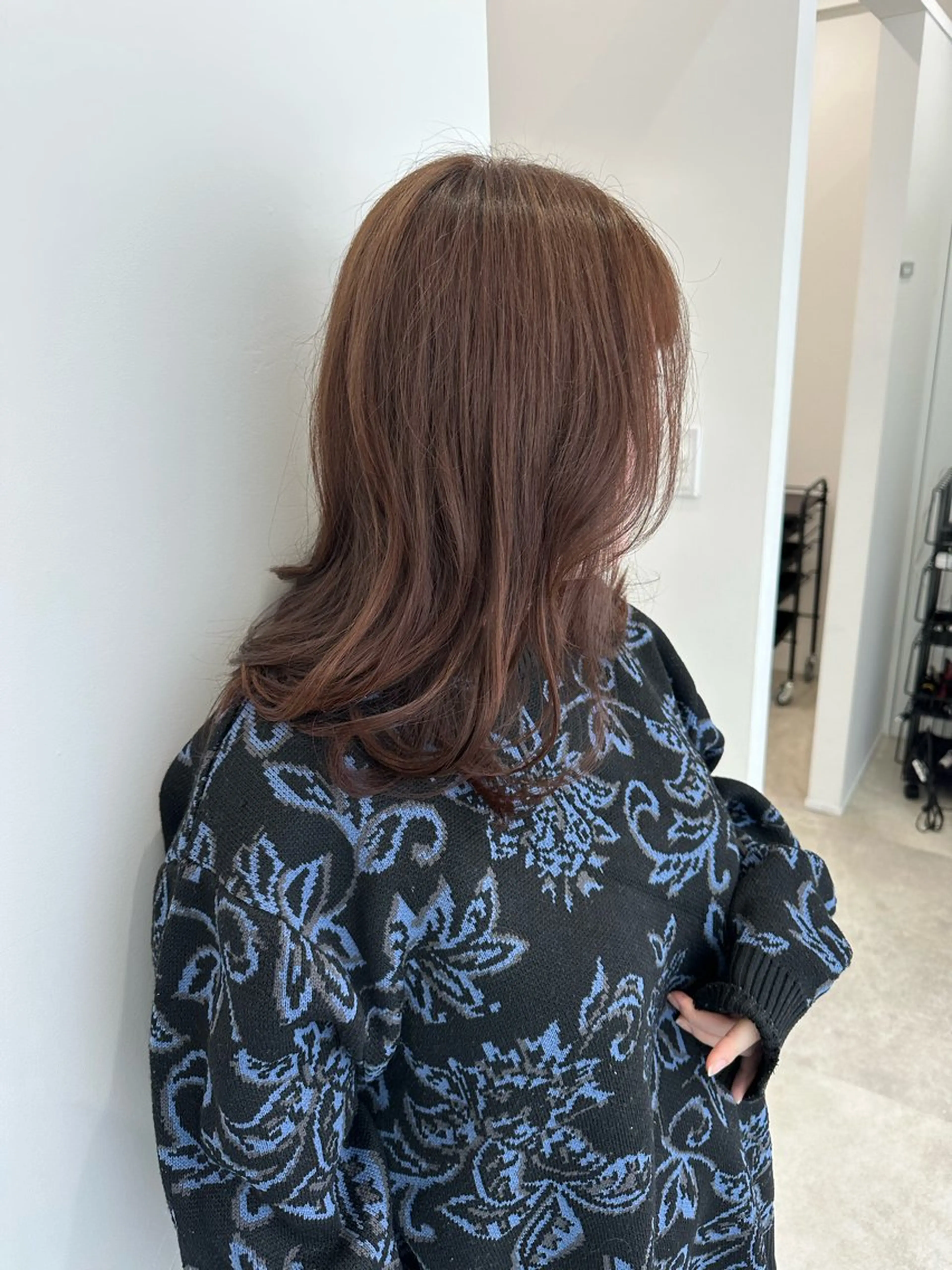 ミディアム カラー カット ヘアカラー レイヤー/ナチュラル 💐nao.のヘアスタイル