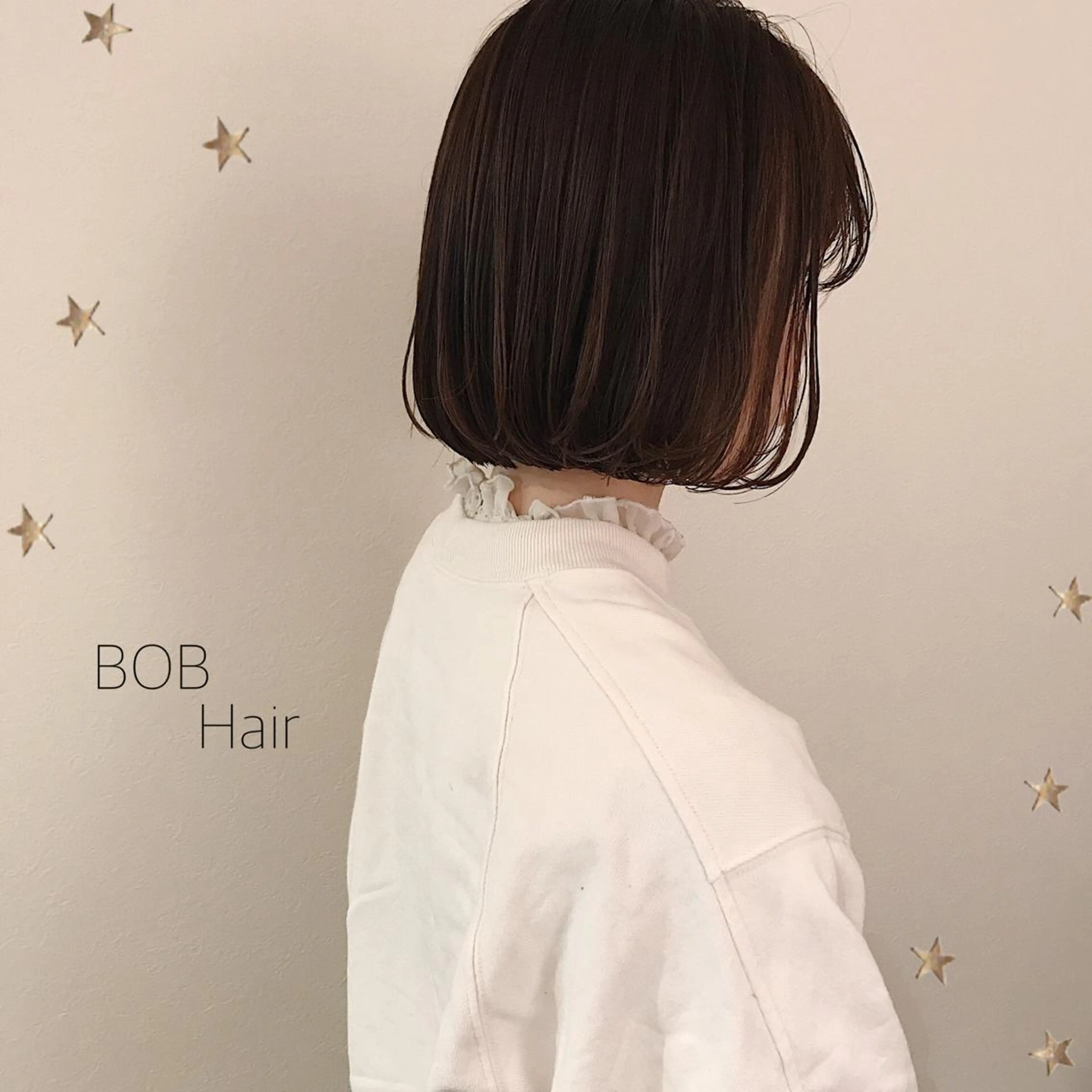 ミディアム カラー カット ヘアカラー 市川 千夏のヘアスタイル