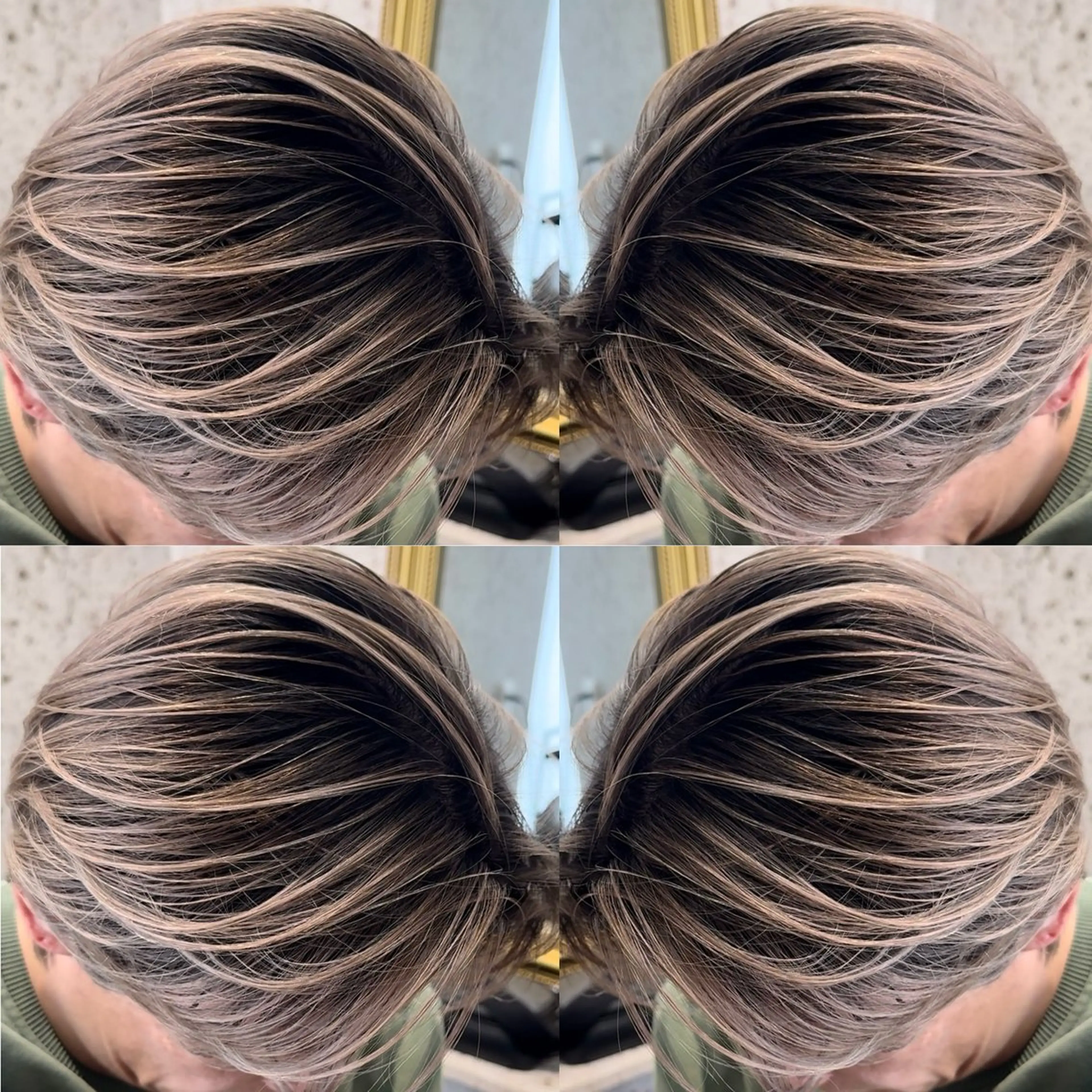 カラー 有人/バレイヤージュ /シャドールーツのヘアスタイル