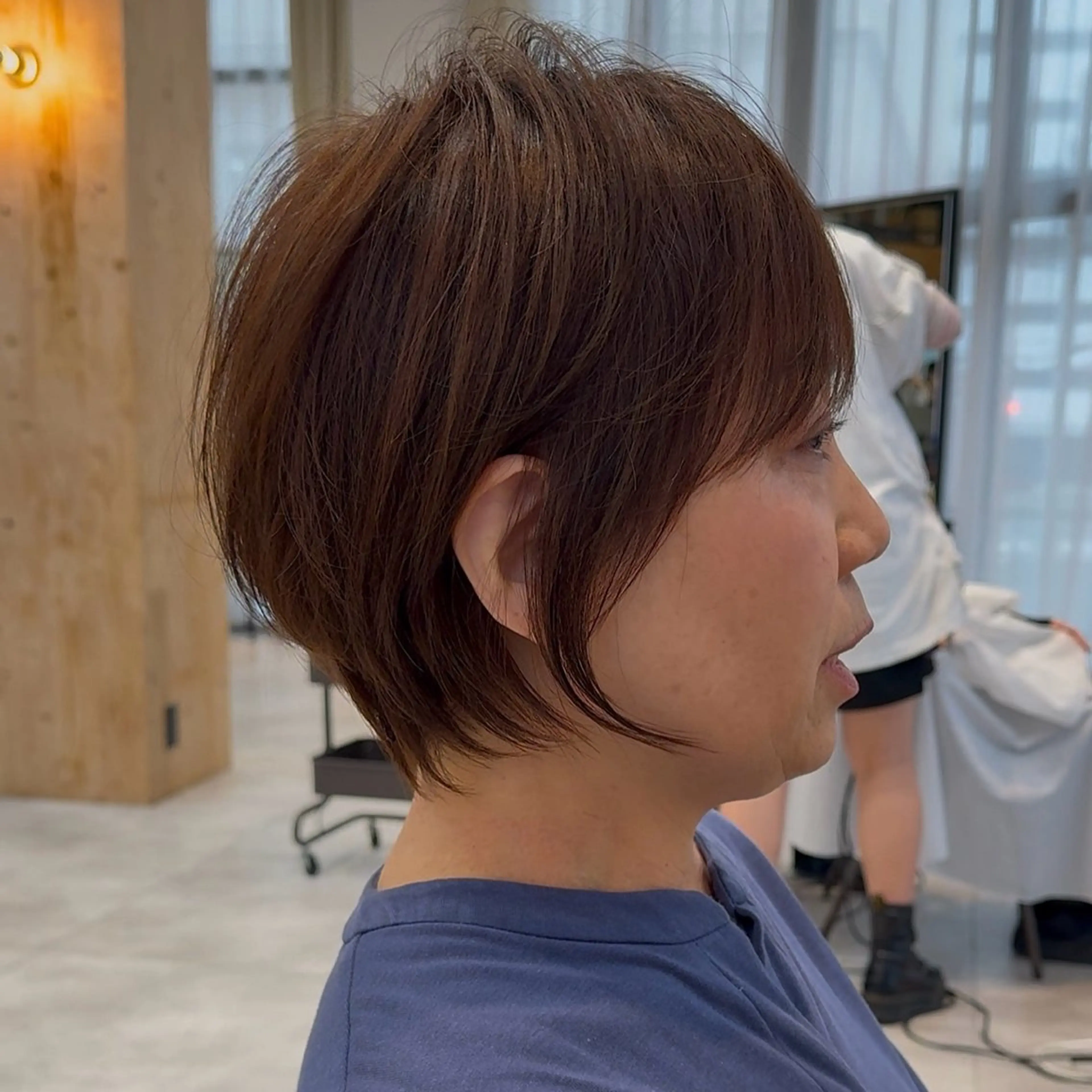 ショート お悩み改善ボブ 顔まわりカット/こうのヘアスタイル