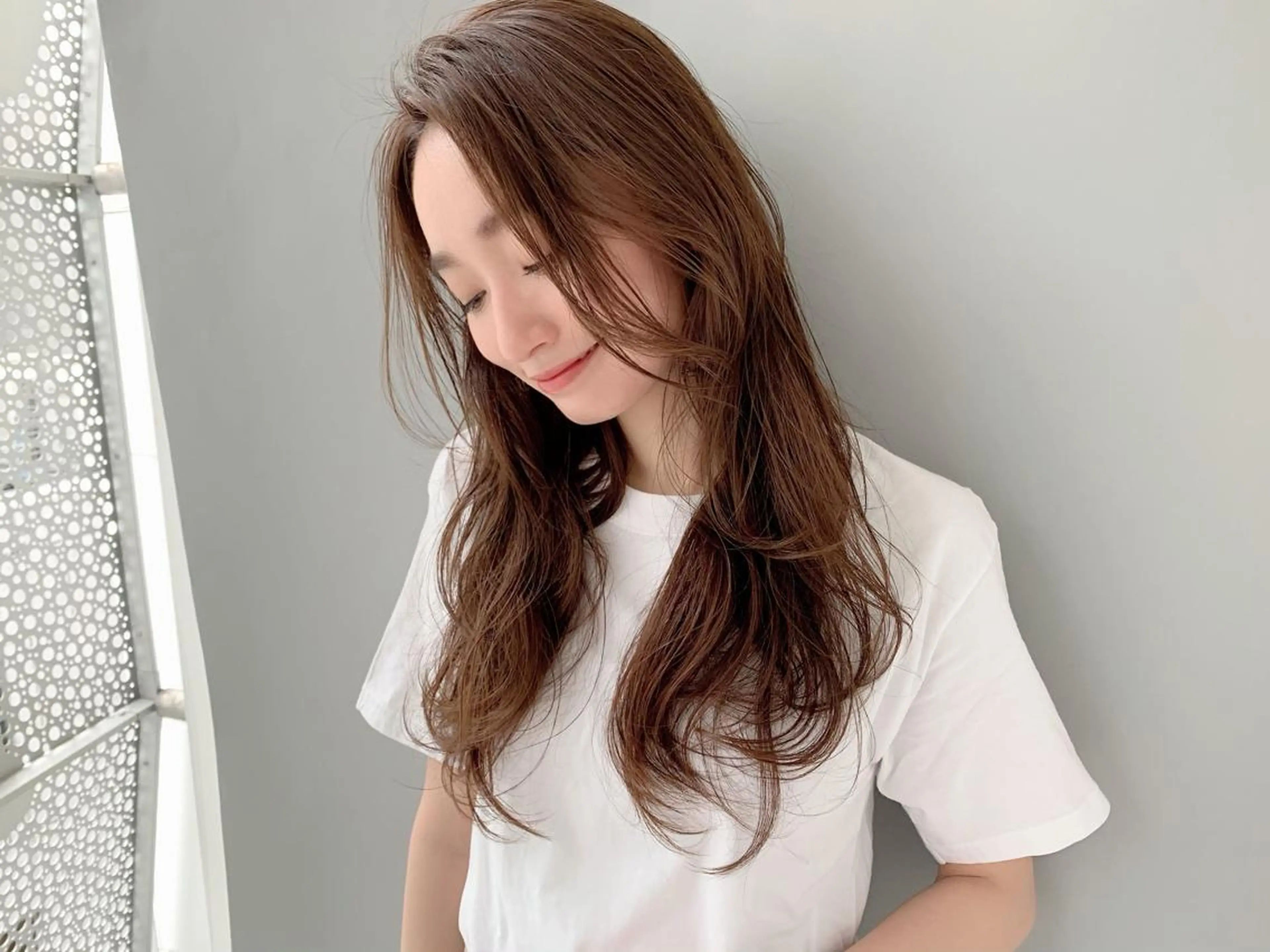 セミロング カラー ヘアカラー トリートメント 鈴木 一貴のヘアスタイル