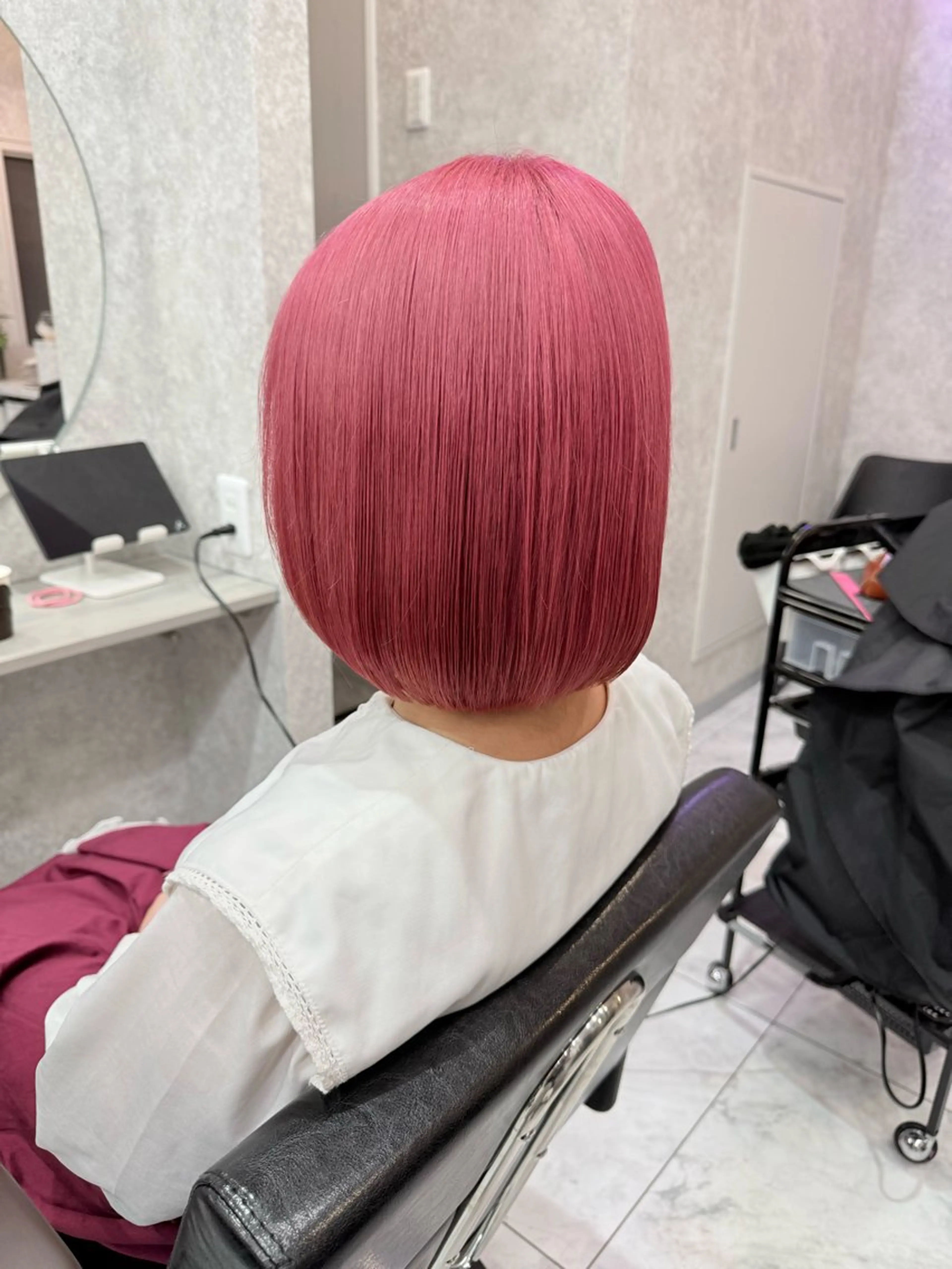 ショート カラー 🌺ハイトーン🌺 矢葺 なぎさ🌺🌺のヘアスタイル