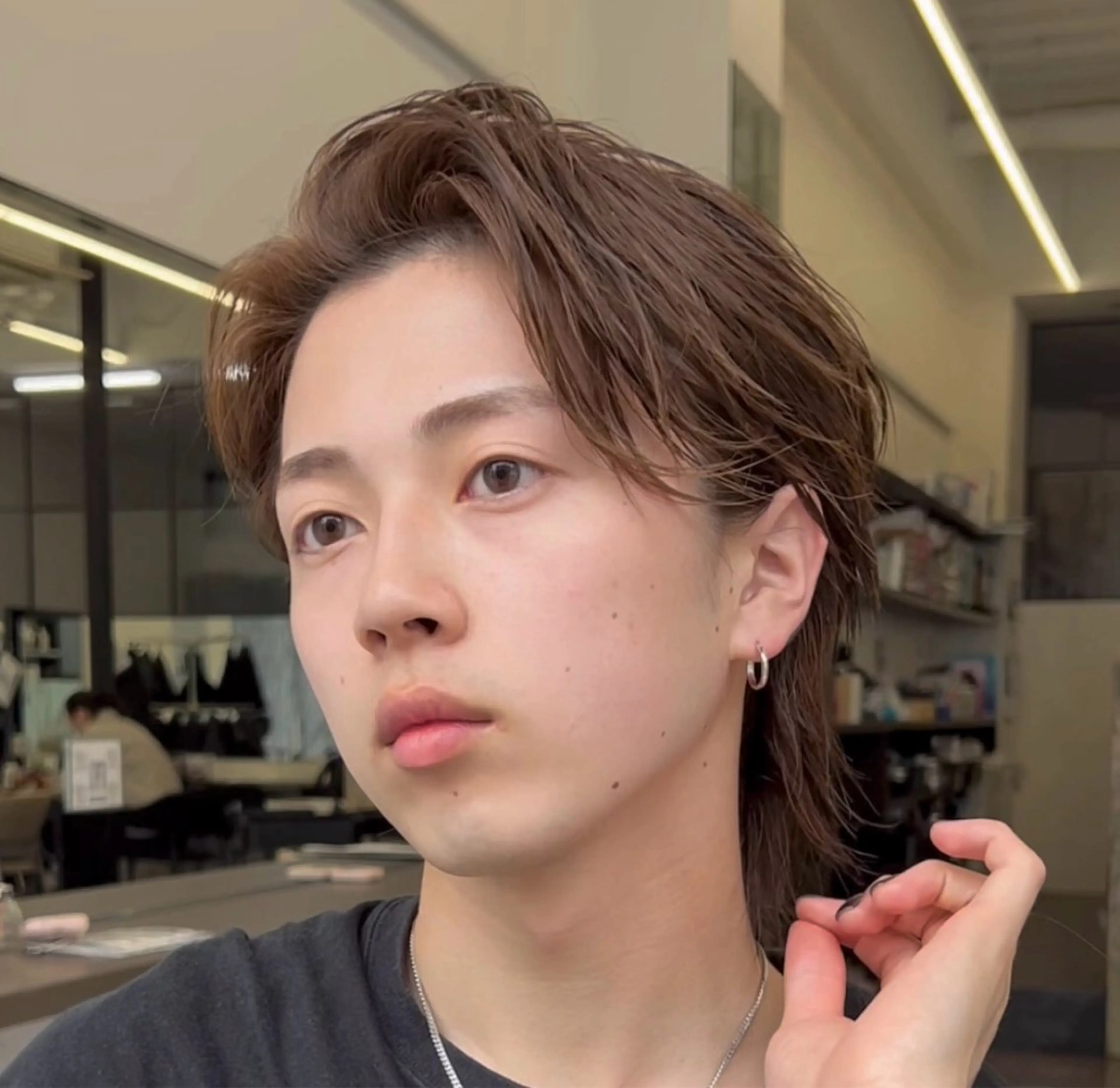 パーマ メンズ カット ⭐️朝楽ボブパーマ ⭐️かえでのヘアスタイル