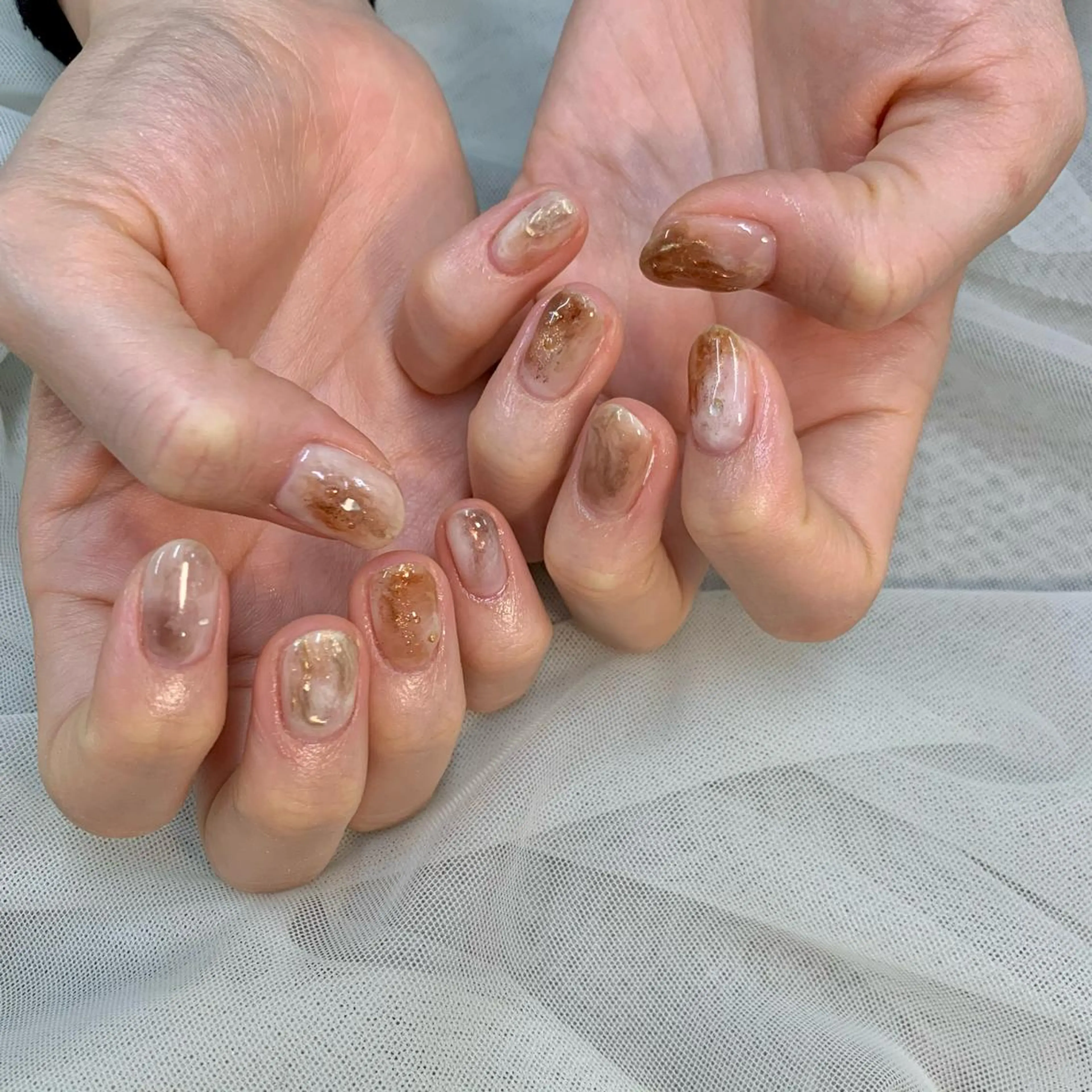 ネイル ハンドネイル 新宿ニュアンスネイル makotoのネイルデザイン