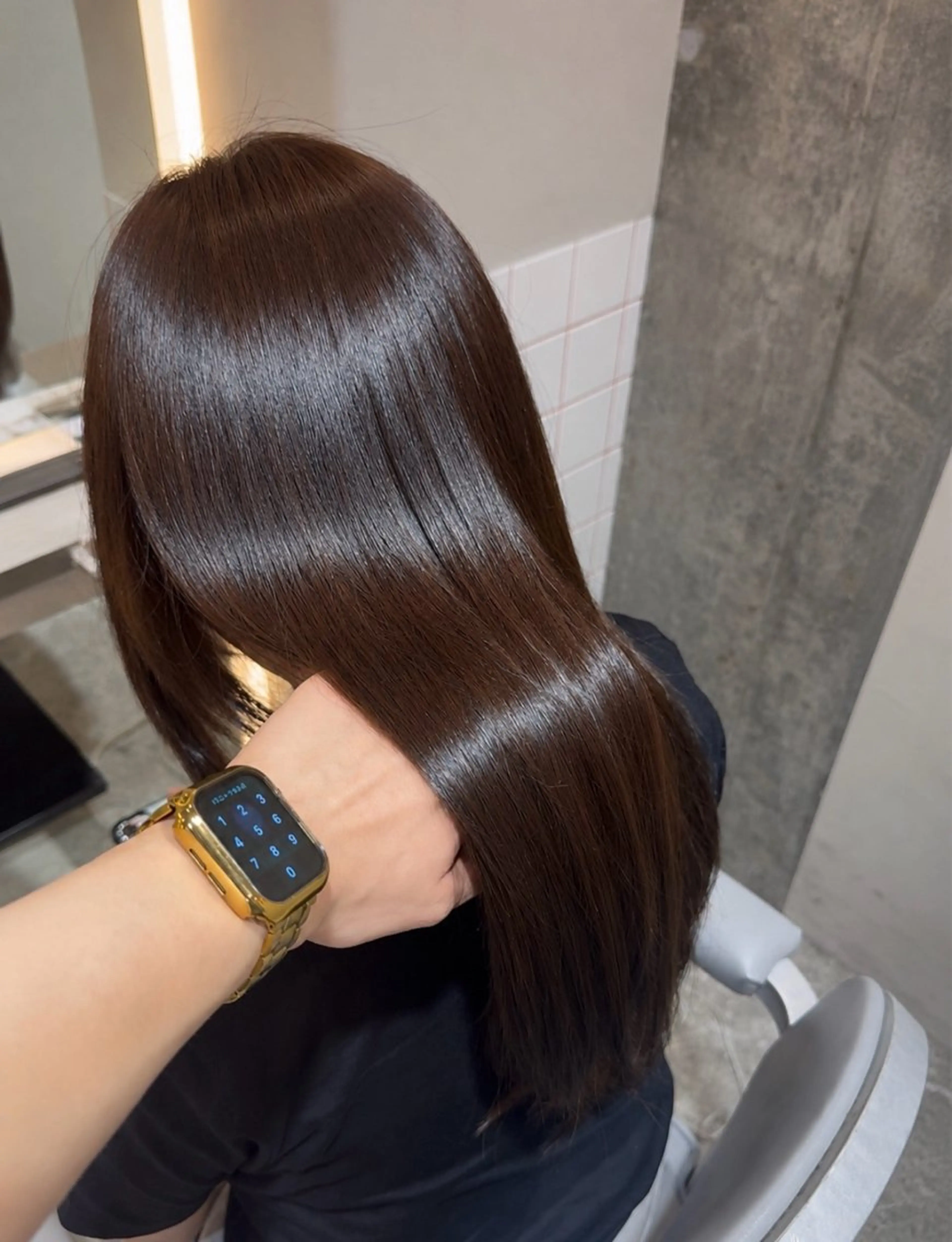 カラー ヘアカラー トリートメント LEN新宿 /透明感カラー🫧のヘアスタイル