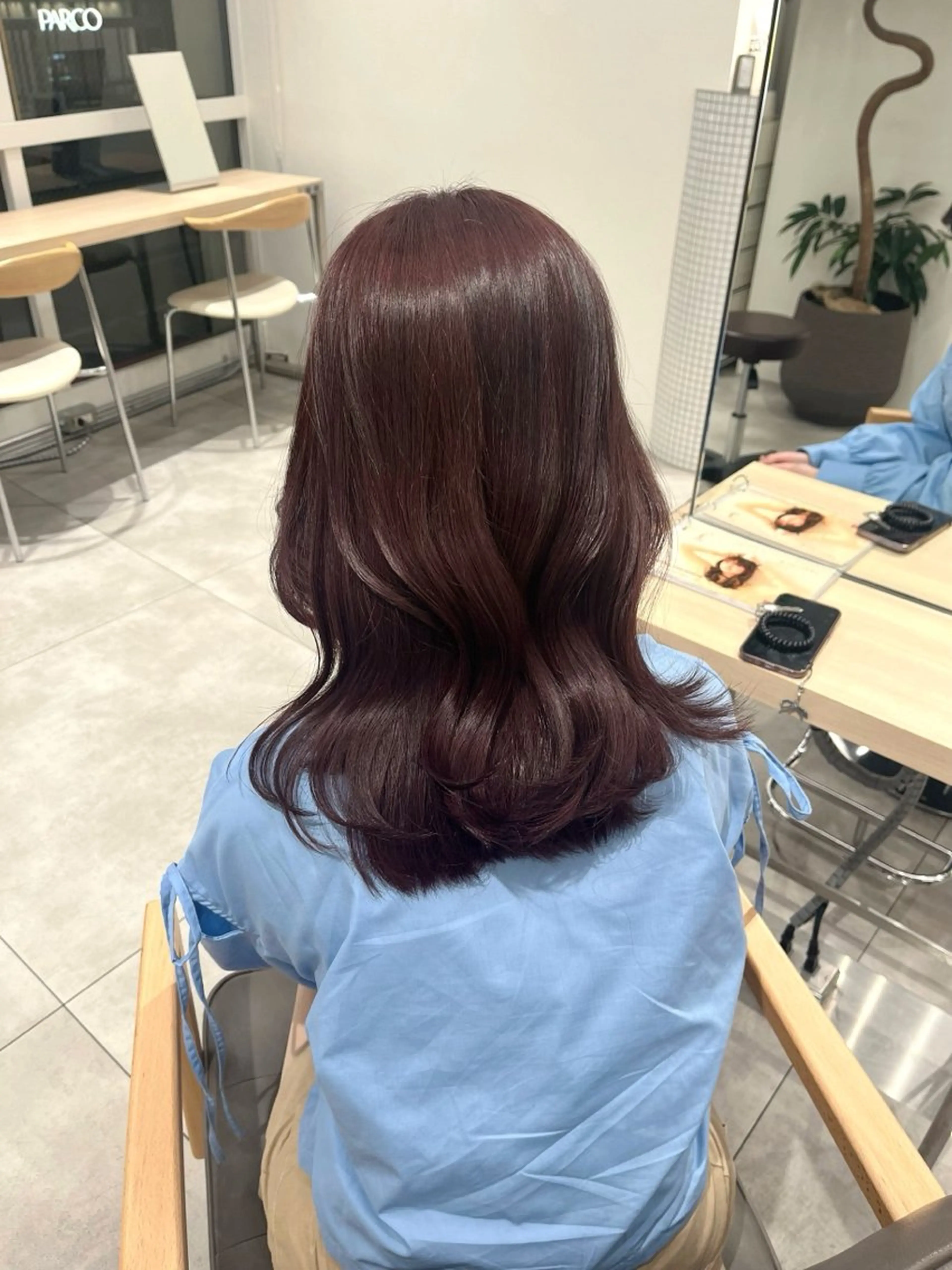 カラー ばんちなつ / ボブ/透明感カラーのヘアスタイル