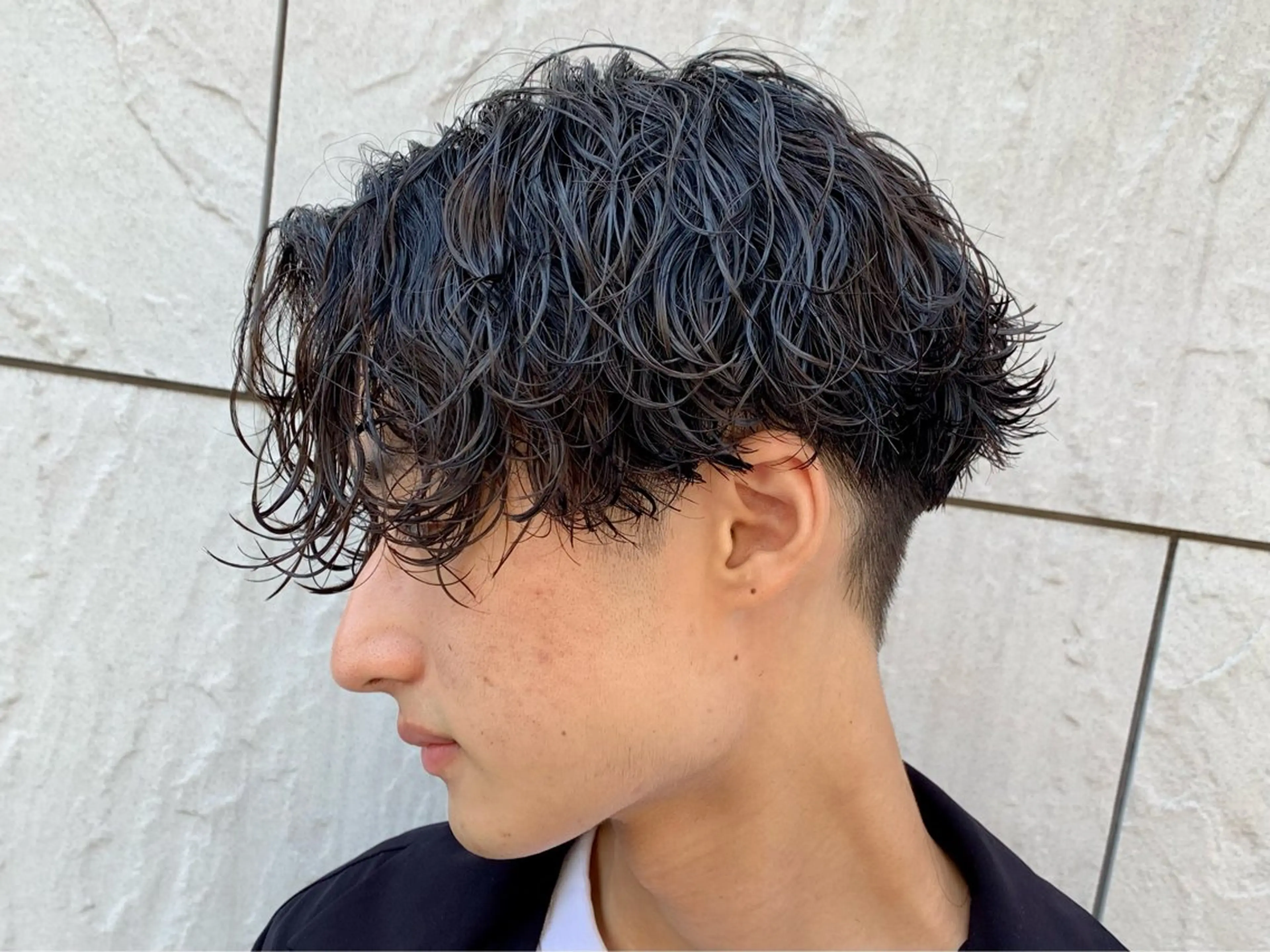 ショート パーマ メンズ カット パーマ トリートメント 🏁メンズパーマ/ RYOYAのヘアスタイル