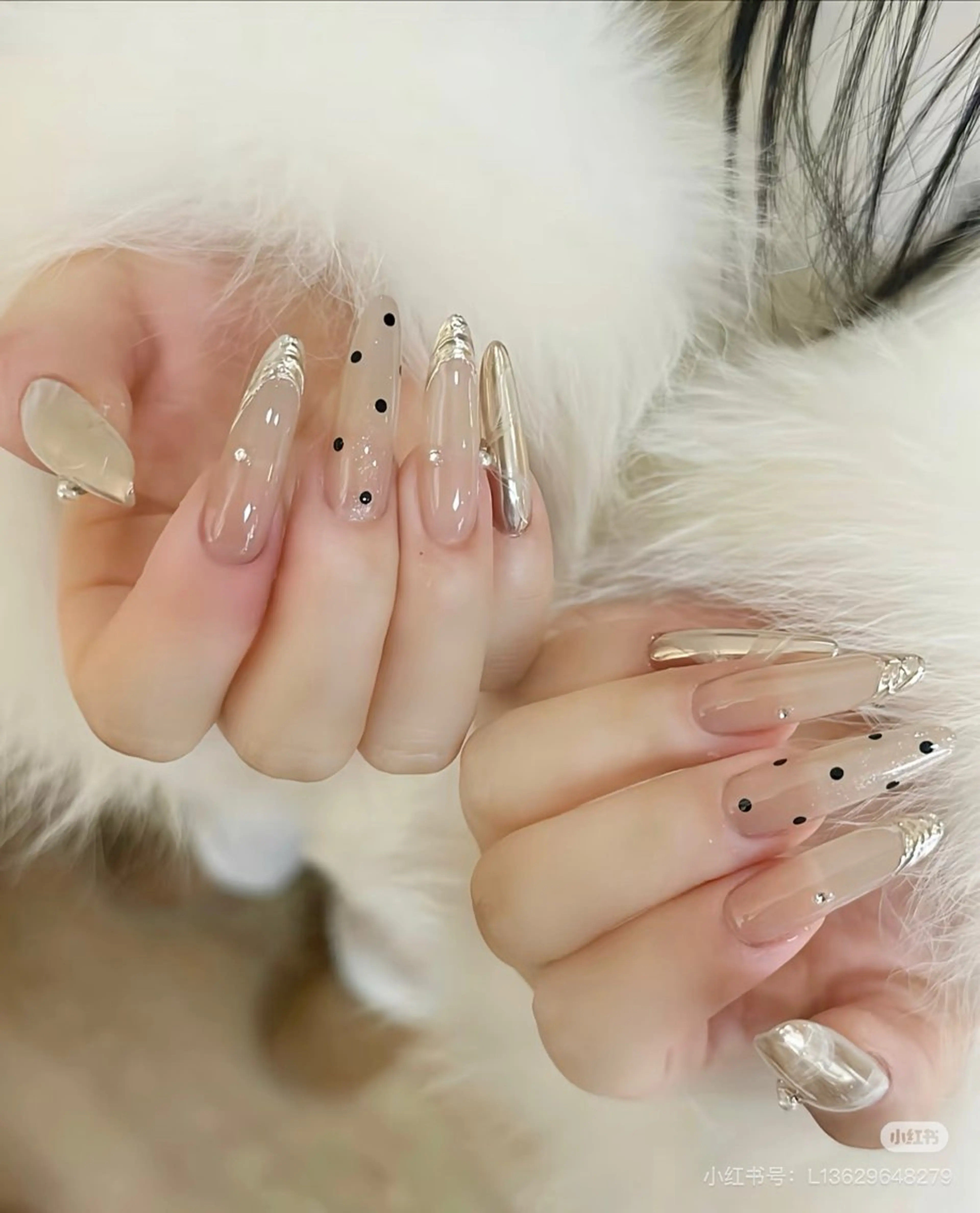 ネイル BiEi ネイルサロン長さ出しのネイルデザイン