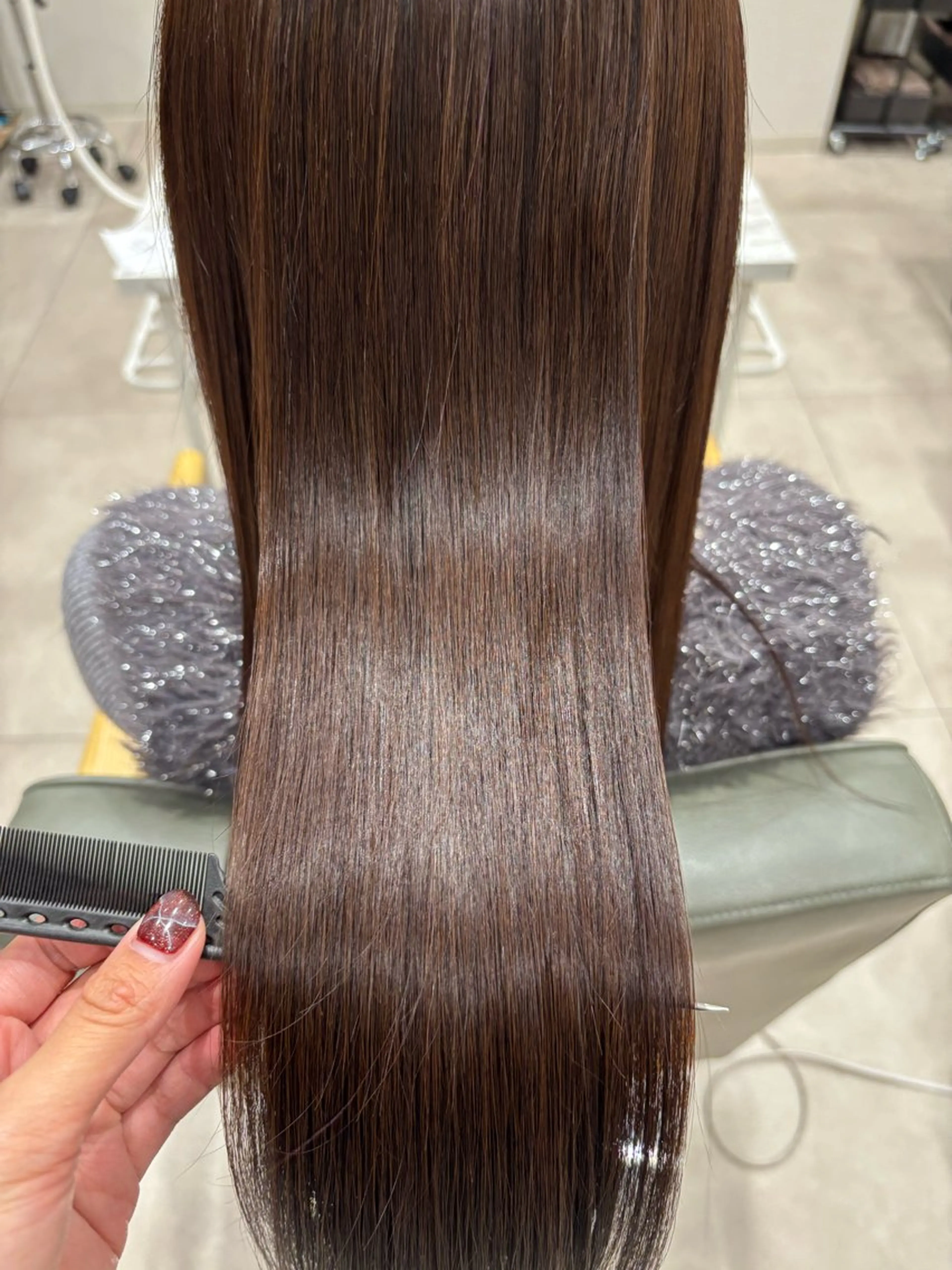 ロング 縮毛矯正 甲斐麻椰/ N°大分のヘアスタイル