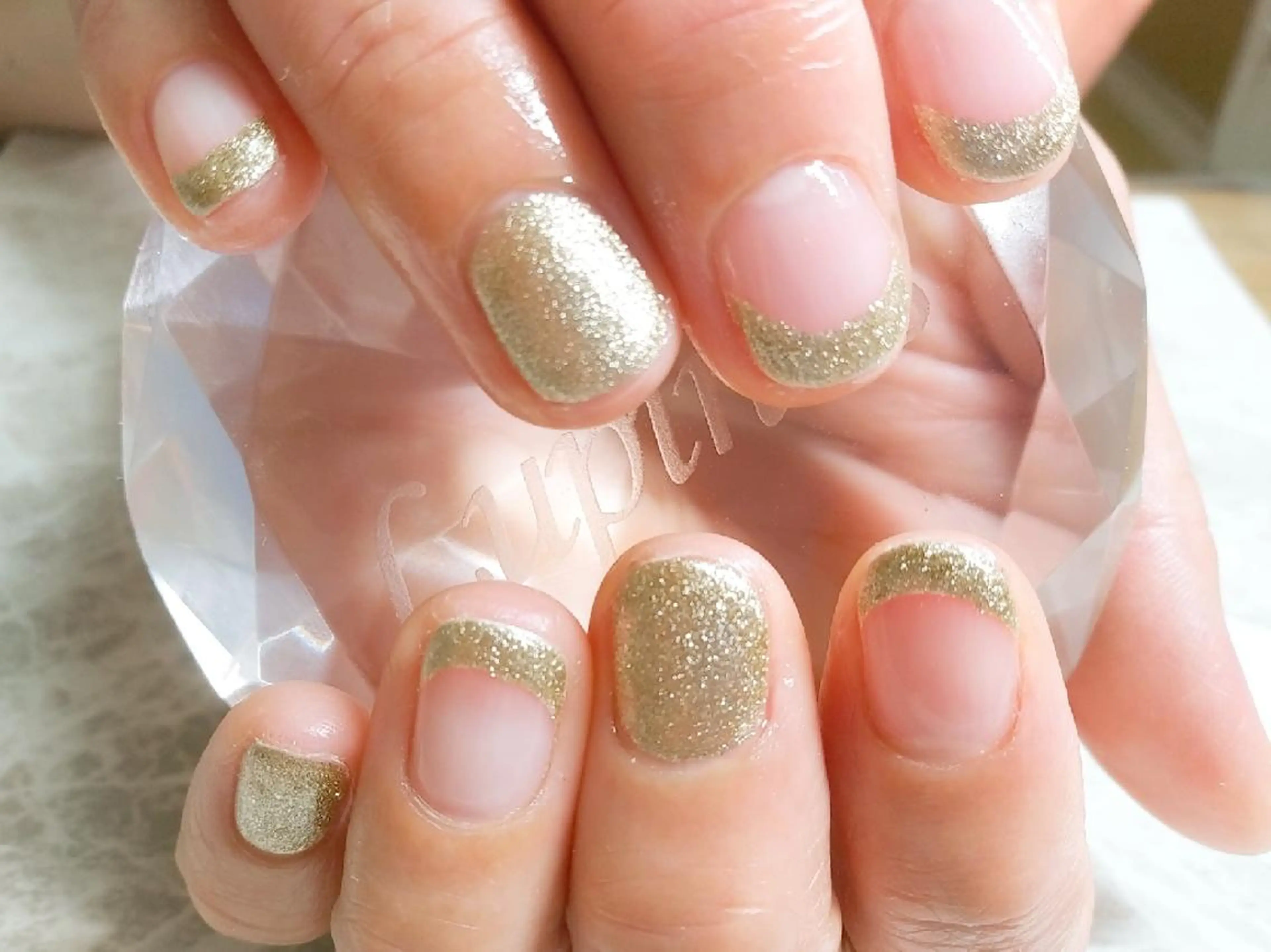 ネイル ゴールド ハンドネイル フットネイル Lupinus ルピナスのネイルデザイン