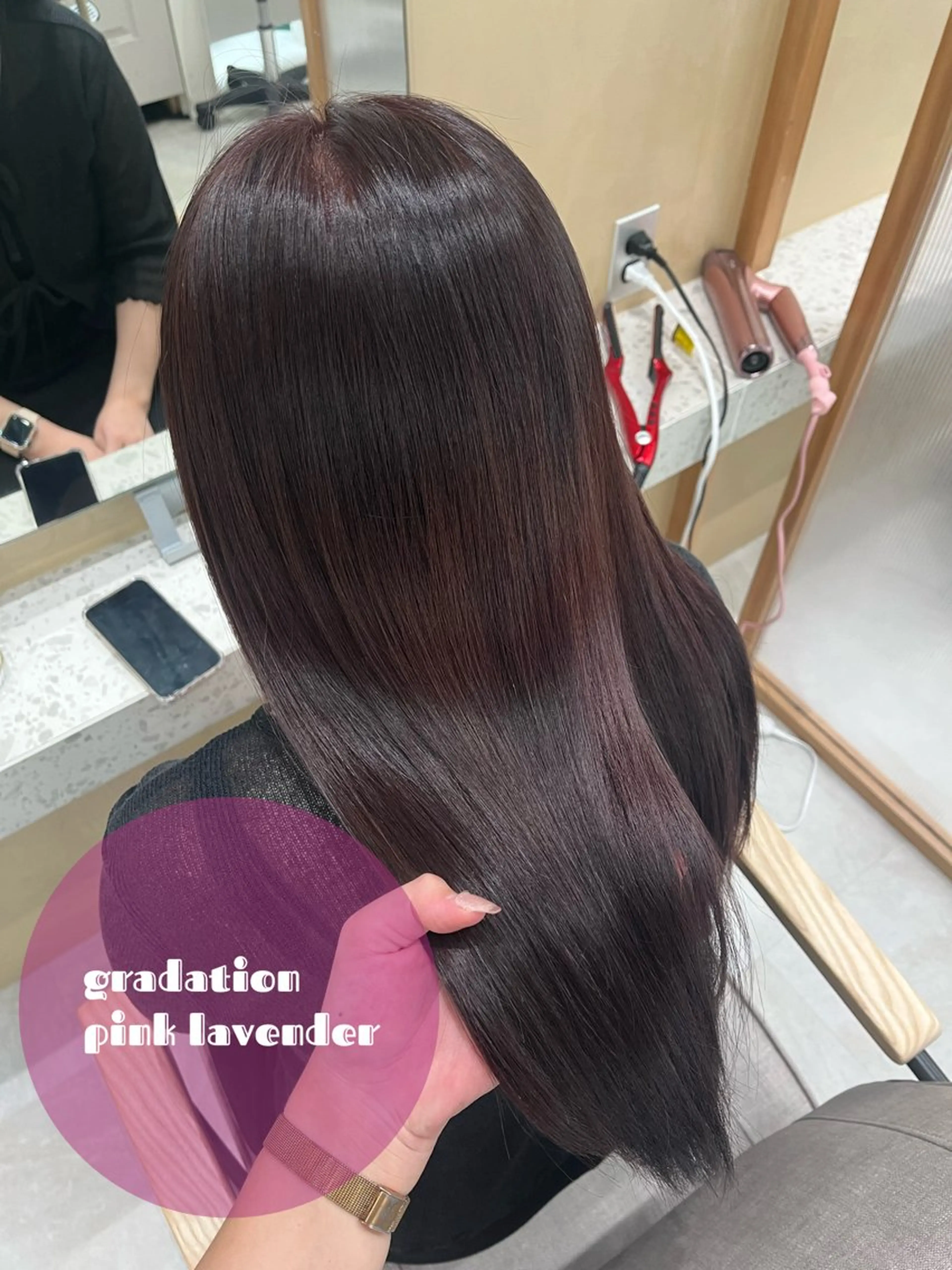 ミディアム カラー ヘアアレンジ 🥀暖色韓国ヘア💕 保科侑花のヘアスタイル