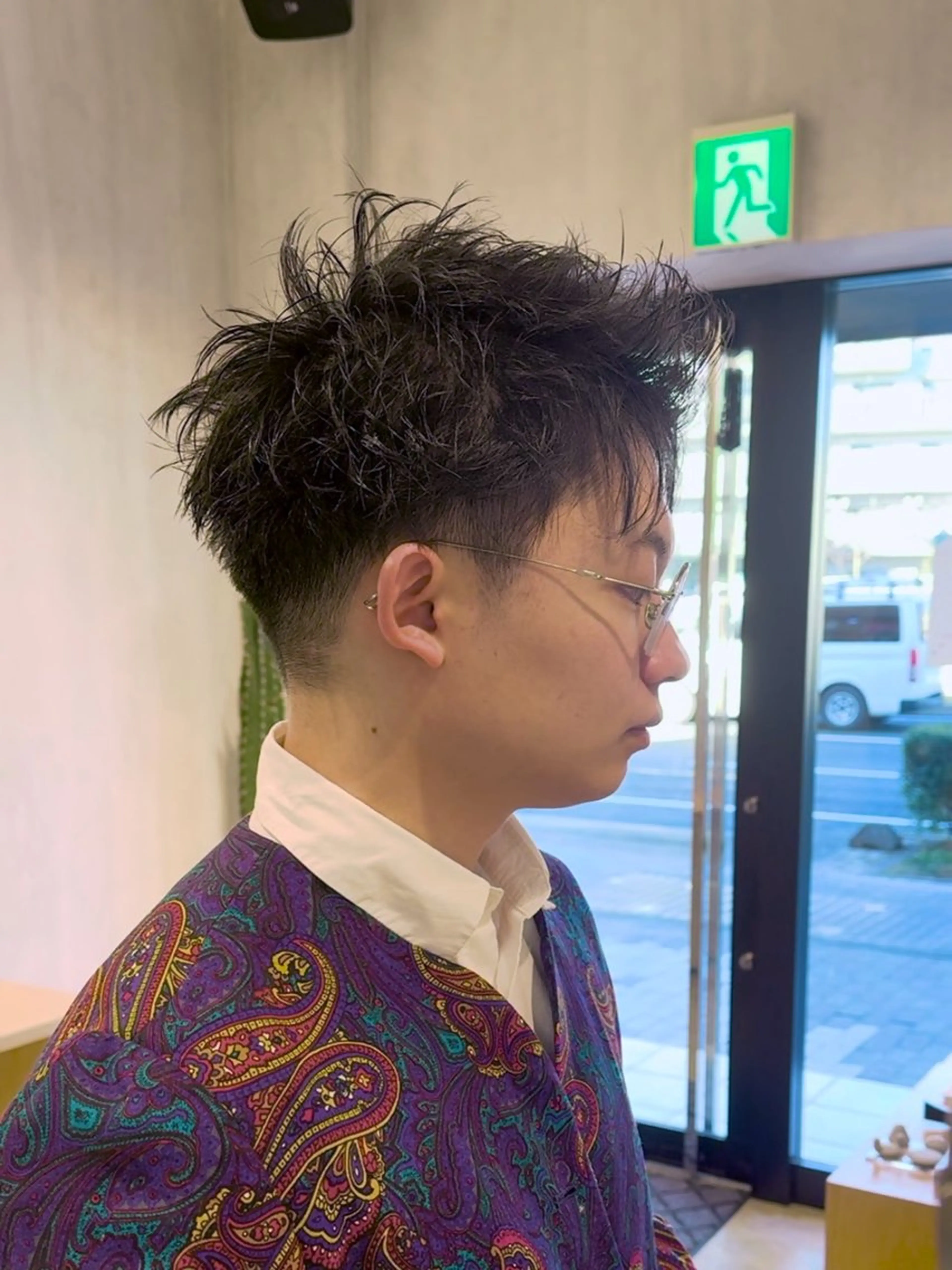 パーマ メンズ メンズパーマ スパイキーショート 刈り上げ カット パーマ メンズパーマ/フェ ザーパーマ/古川晴輝のヘアスタイル