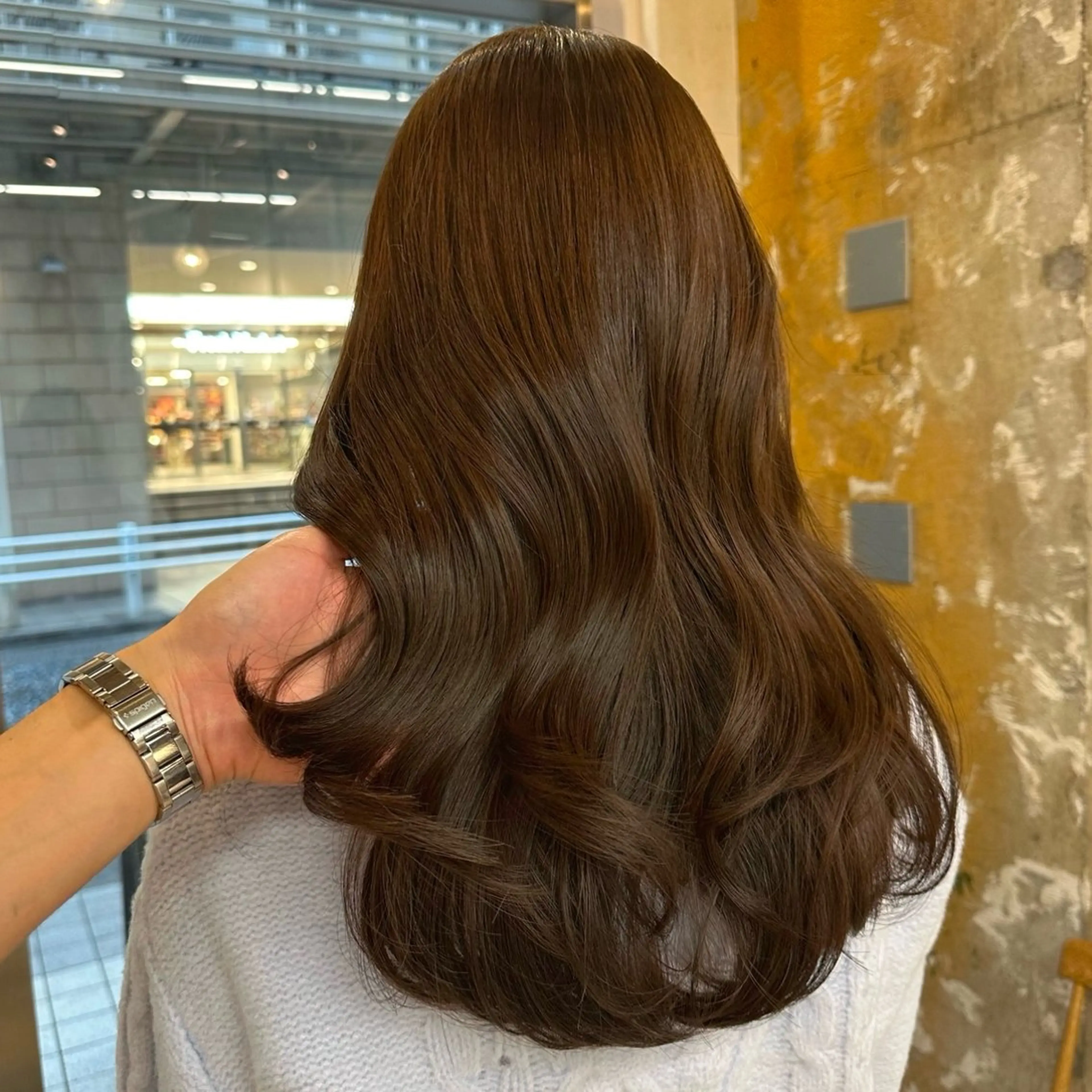 セミロング メンズ縮毛矯正 ニュアンスパーマのヘアスタイル