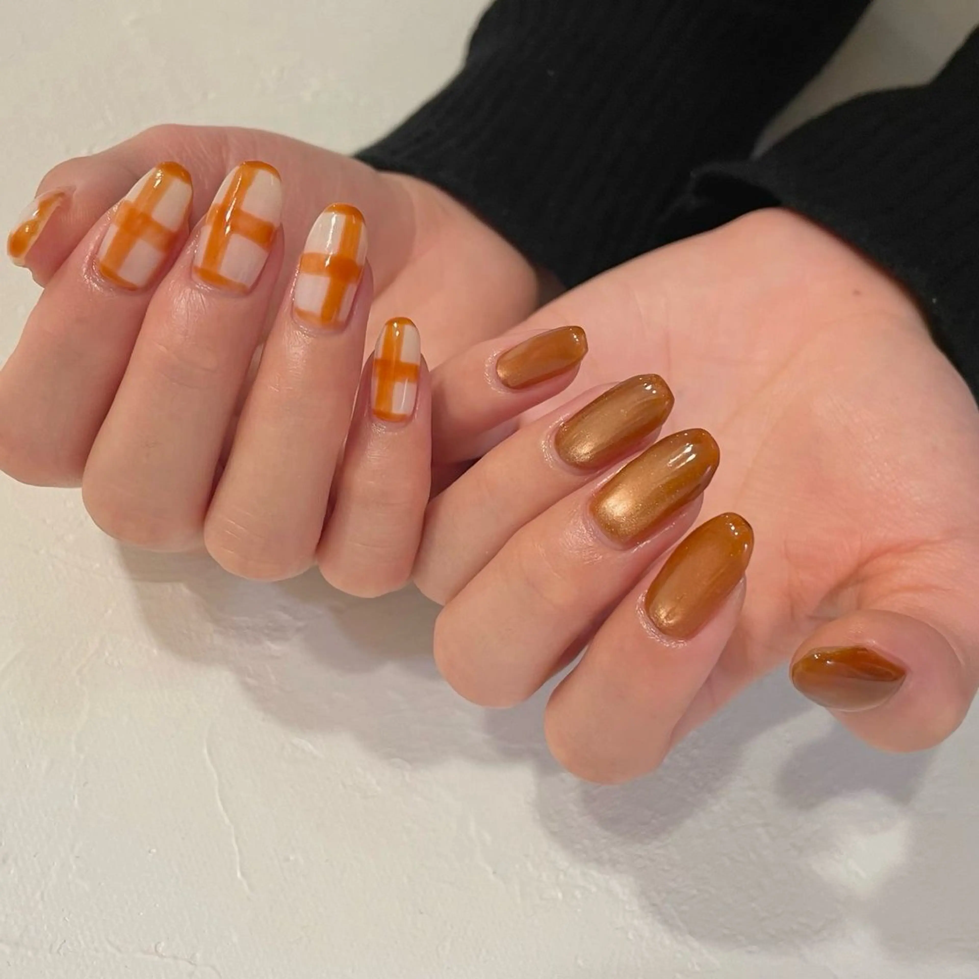 ネイル 韓国ネイル 持ち込み ニュアンスネイル ネイルチップ 冬ネイル LISA ANA.CHUOのネイルデザイン