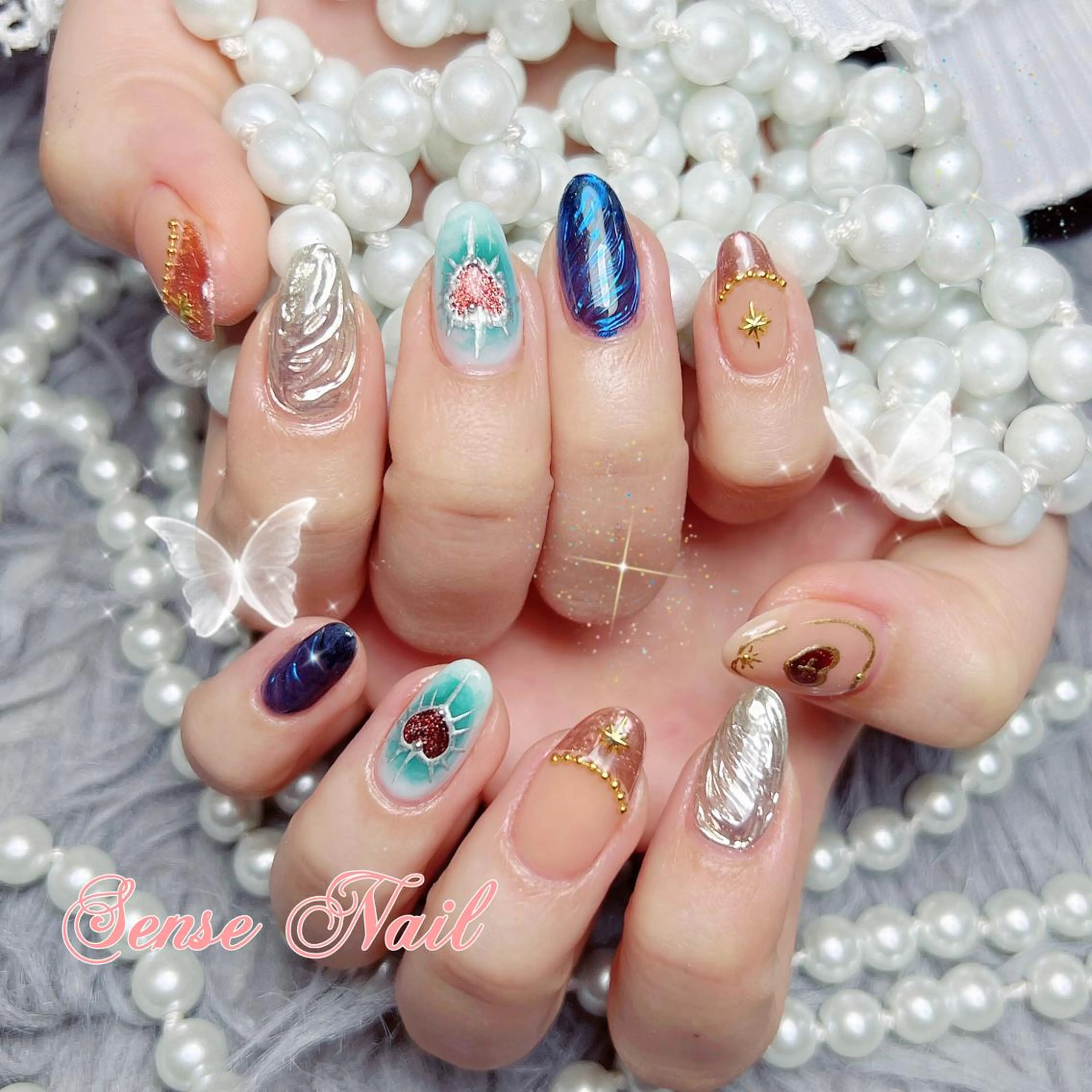 ネイル ハンドネイル ハンドケア 🎀Sense Nail渋谷店🎀のネイルデザイン
