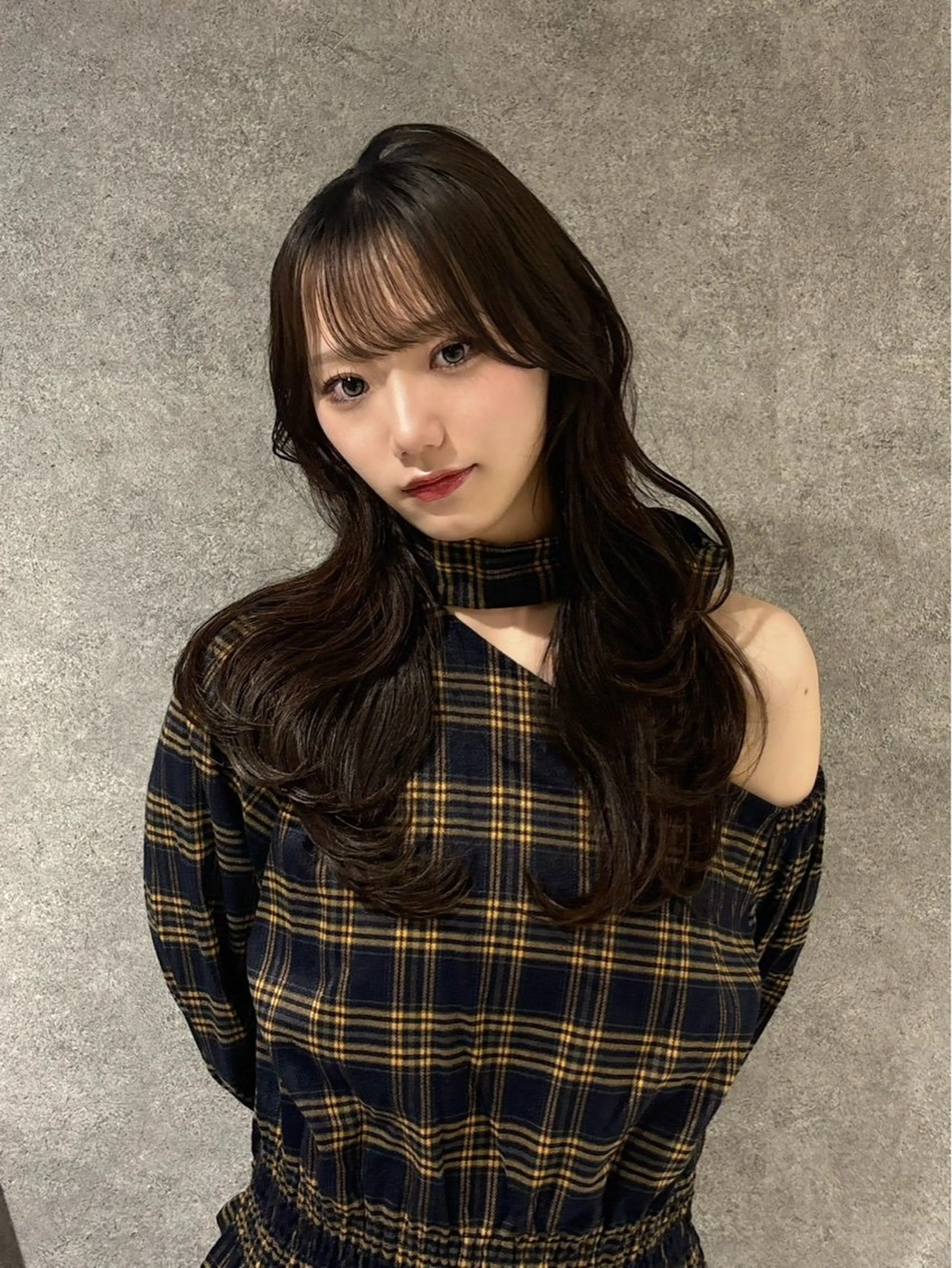 ロング カラー ブラウンカラー マロンブラウン ヘアカラー 紅都🫧透明感 水光カラー🫧のヘアスタイル