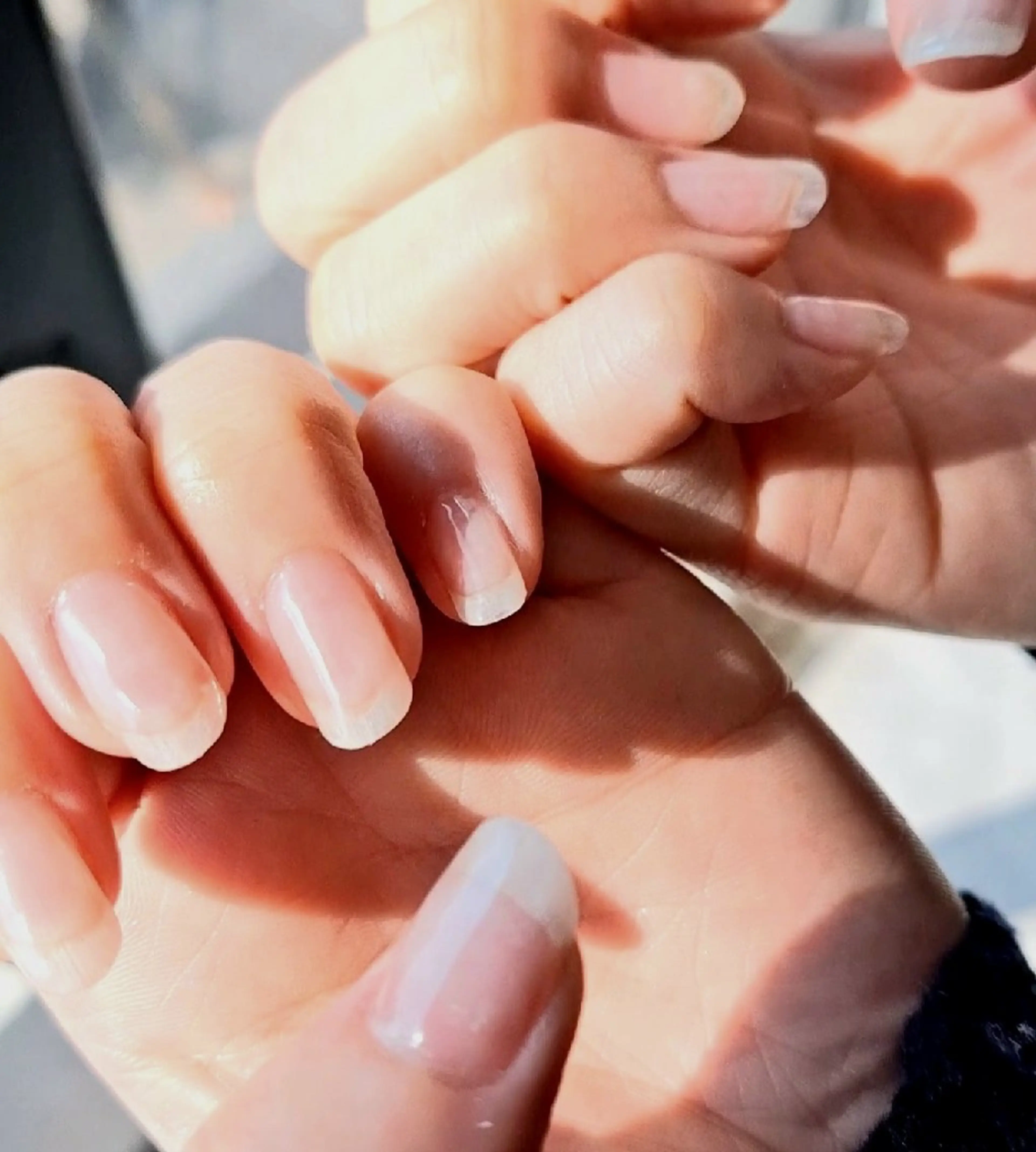 ハンドネイル　クリアジェルの写真