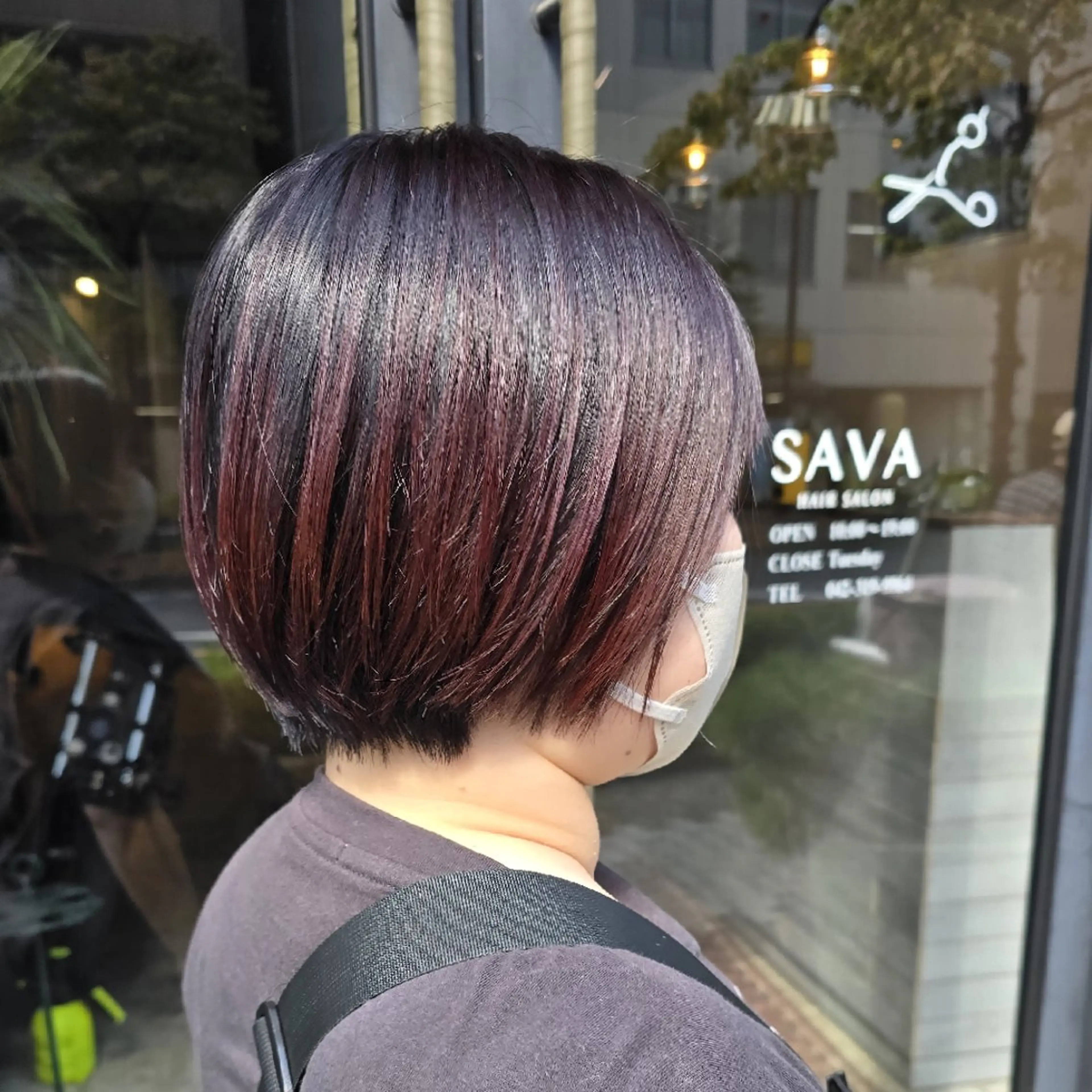 ショート カラー ショートボブ ボブ ショートヘア カット ヘアカラー ハヤシ マユ ✂ 府中美容室のヘアスタイル