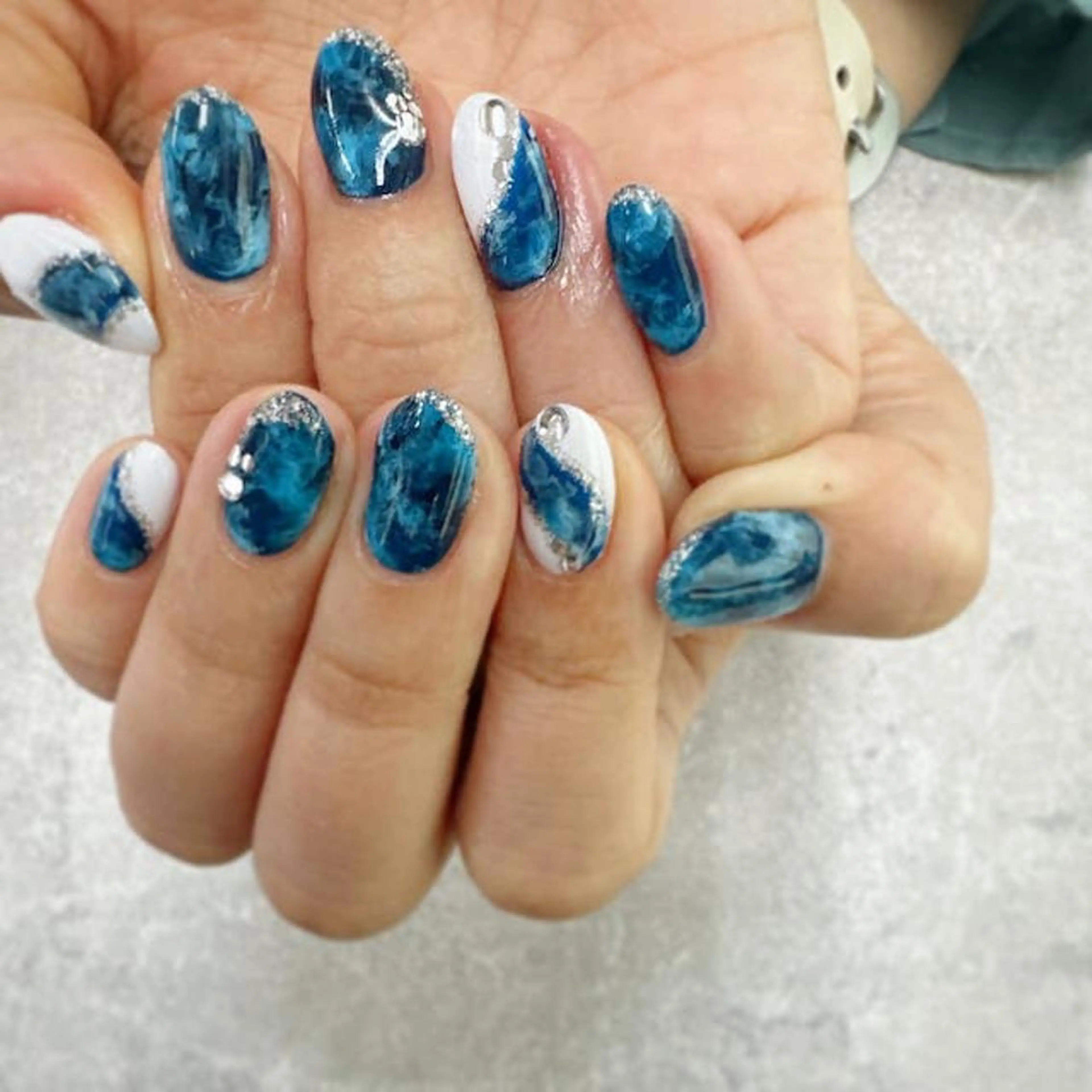 ネイル フットネイル フレンチネイル ジェルネイル ガラスフレンチ グラデーション ハンドネイル ハンドケア FASTNAIL PLUS 新宿店のネイルデザイン