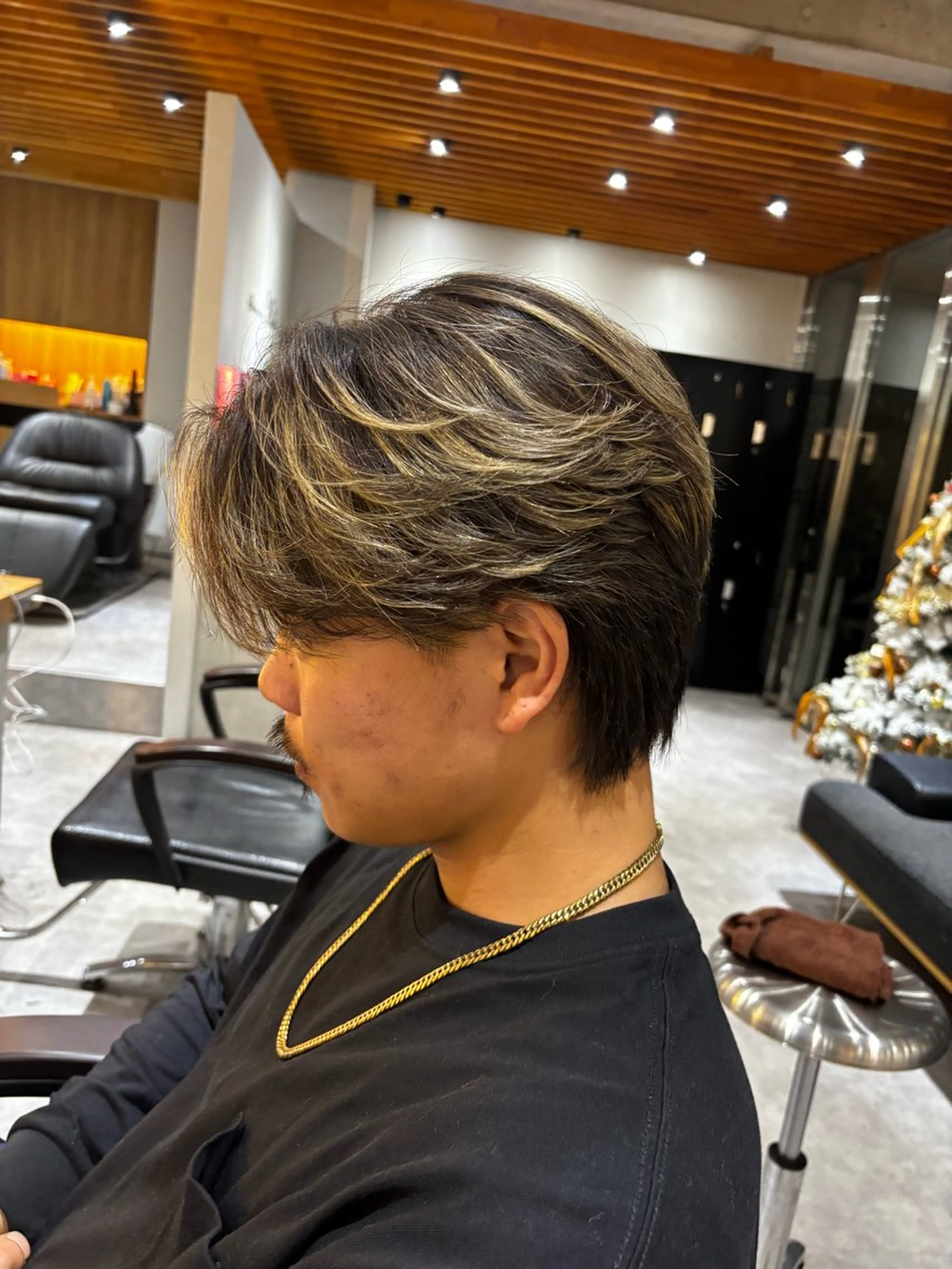 メンズ カット パーマ ハイトーン/アレンジ 🎀アオイ🎀のヘアスタイル