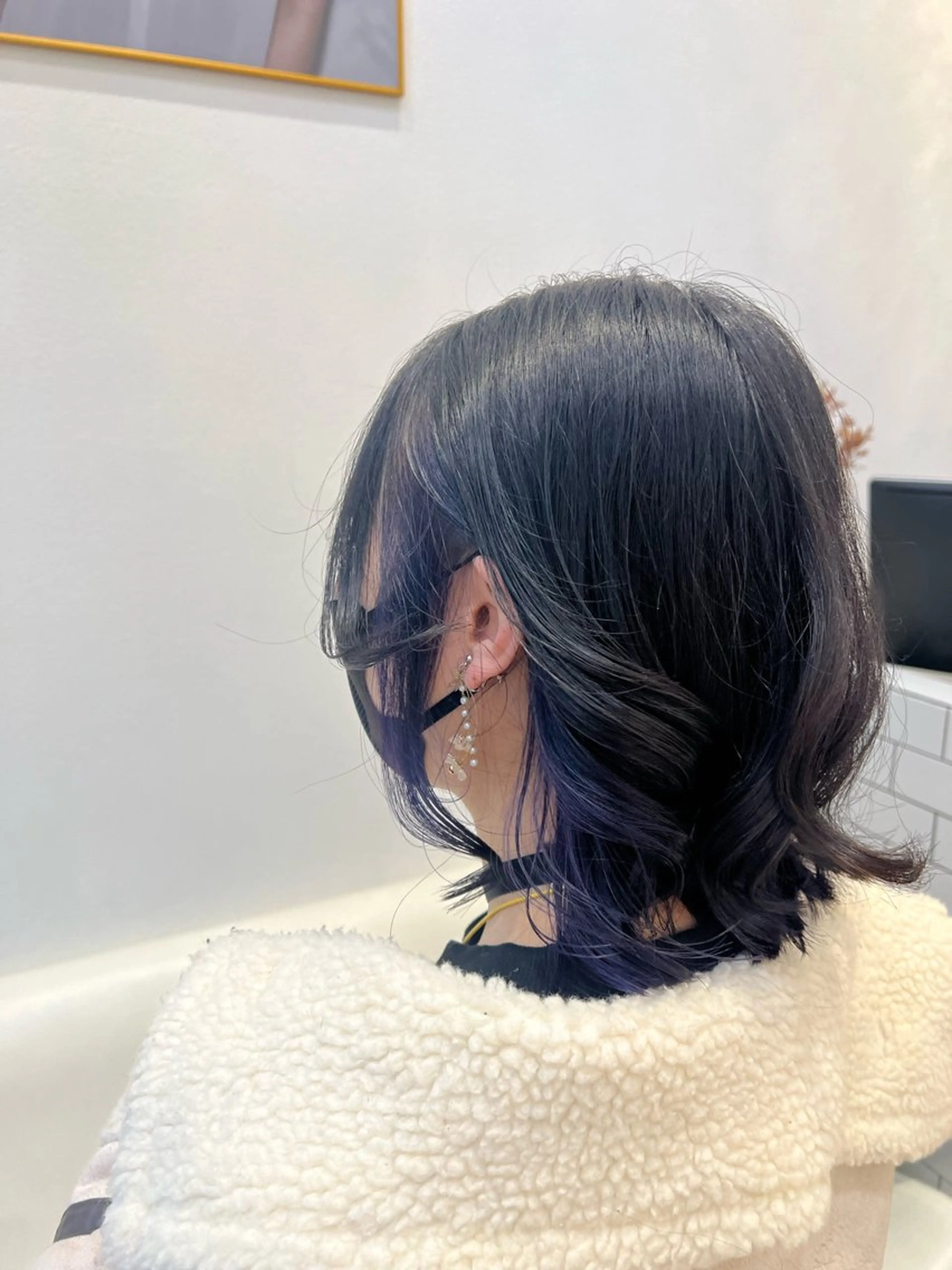 ミディアム カラー ヘアカラー 堀井 凌平のヘアスタイル