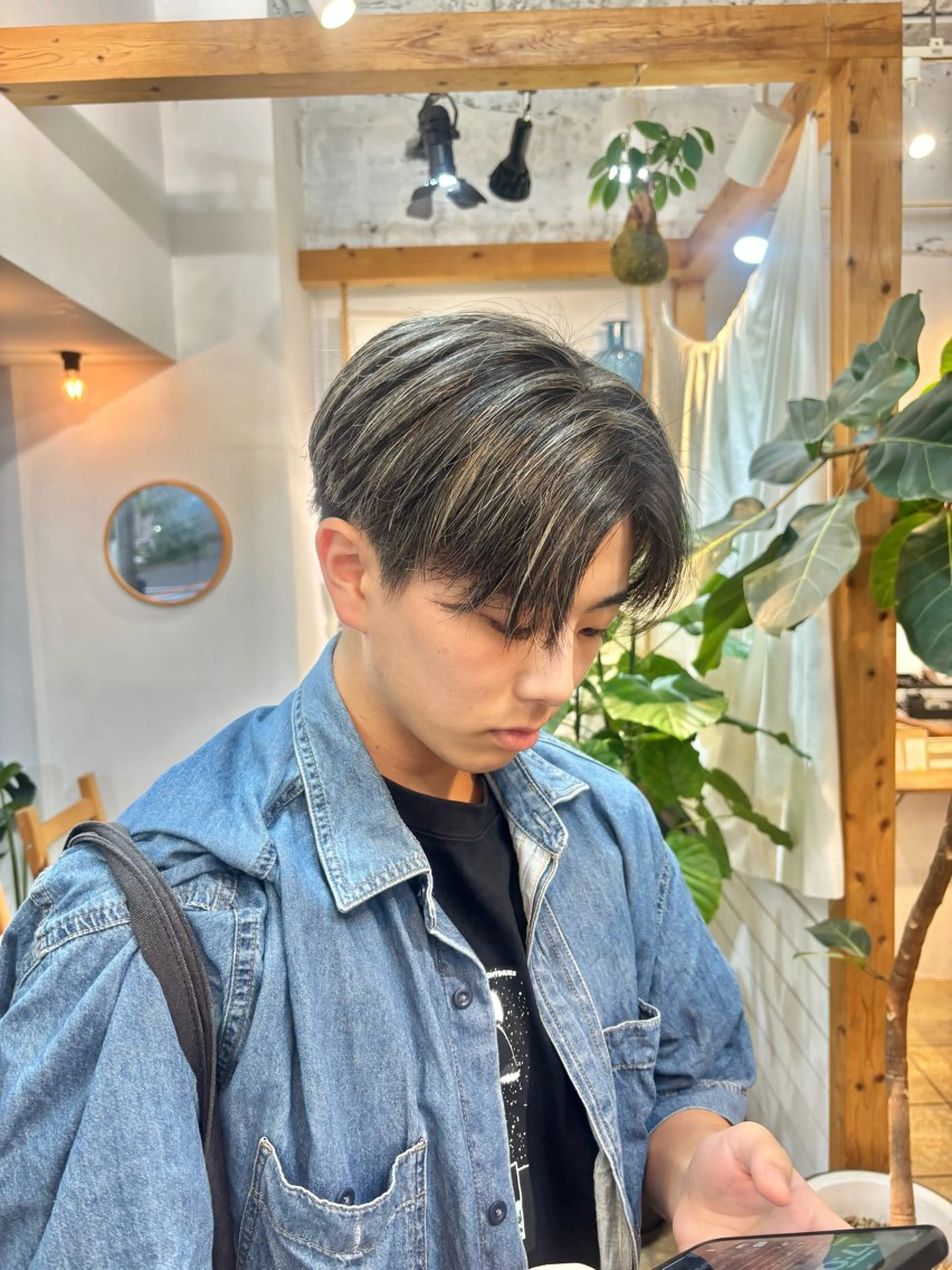 ショート カラー メンズ カット ヘアカラー カネコ ナナミのヘアスタイル