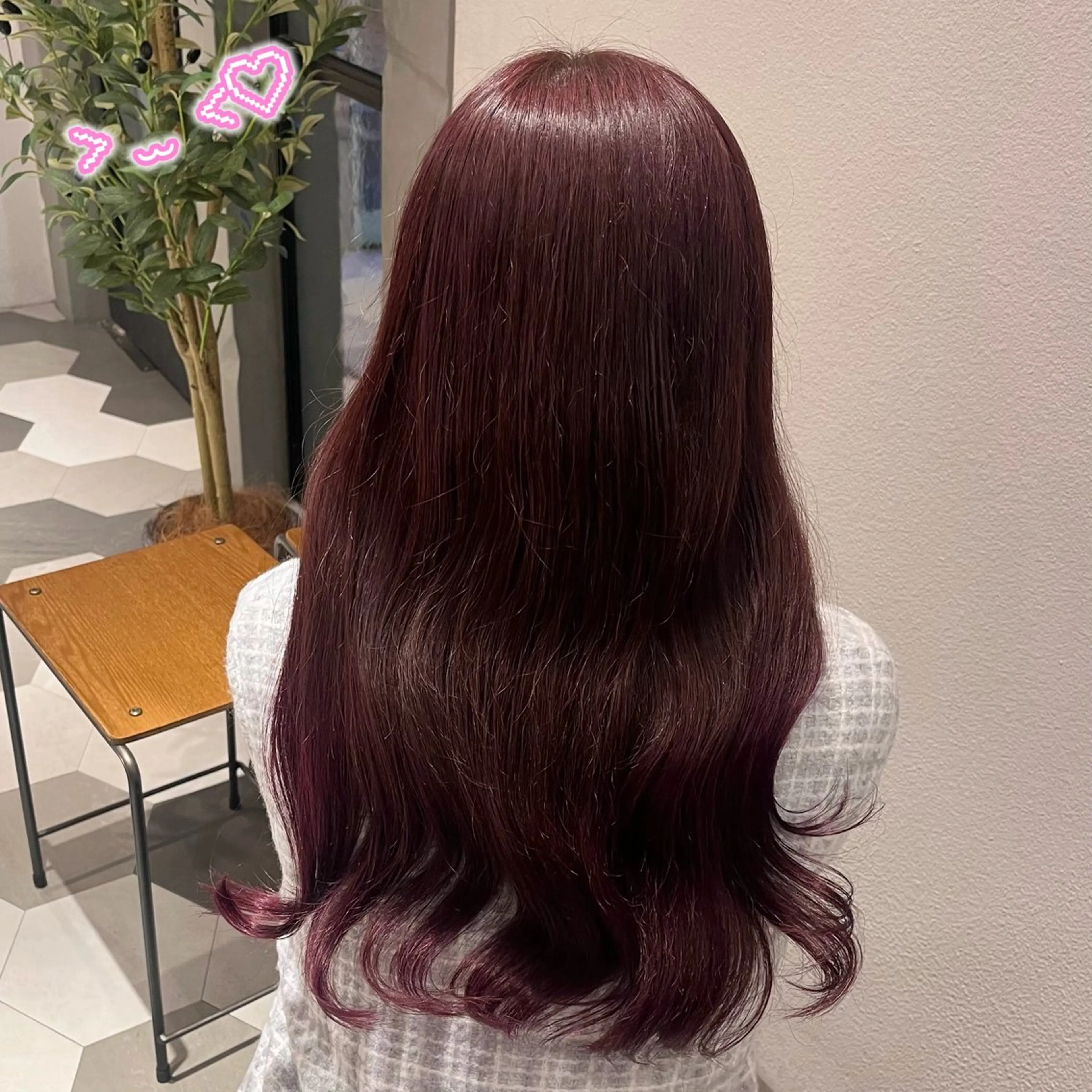 ロング カラー ヘアカラー 顔周り/ガーリー /ヘアメ/あつはのヘアスタイル