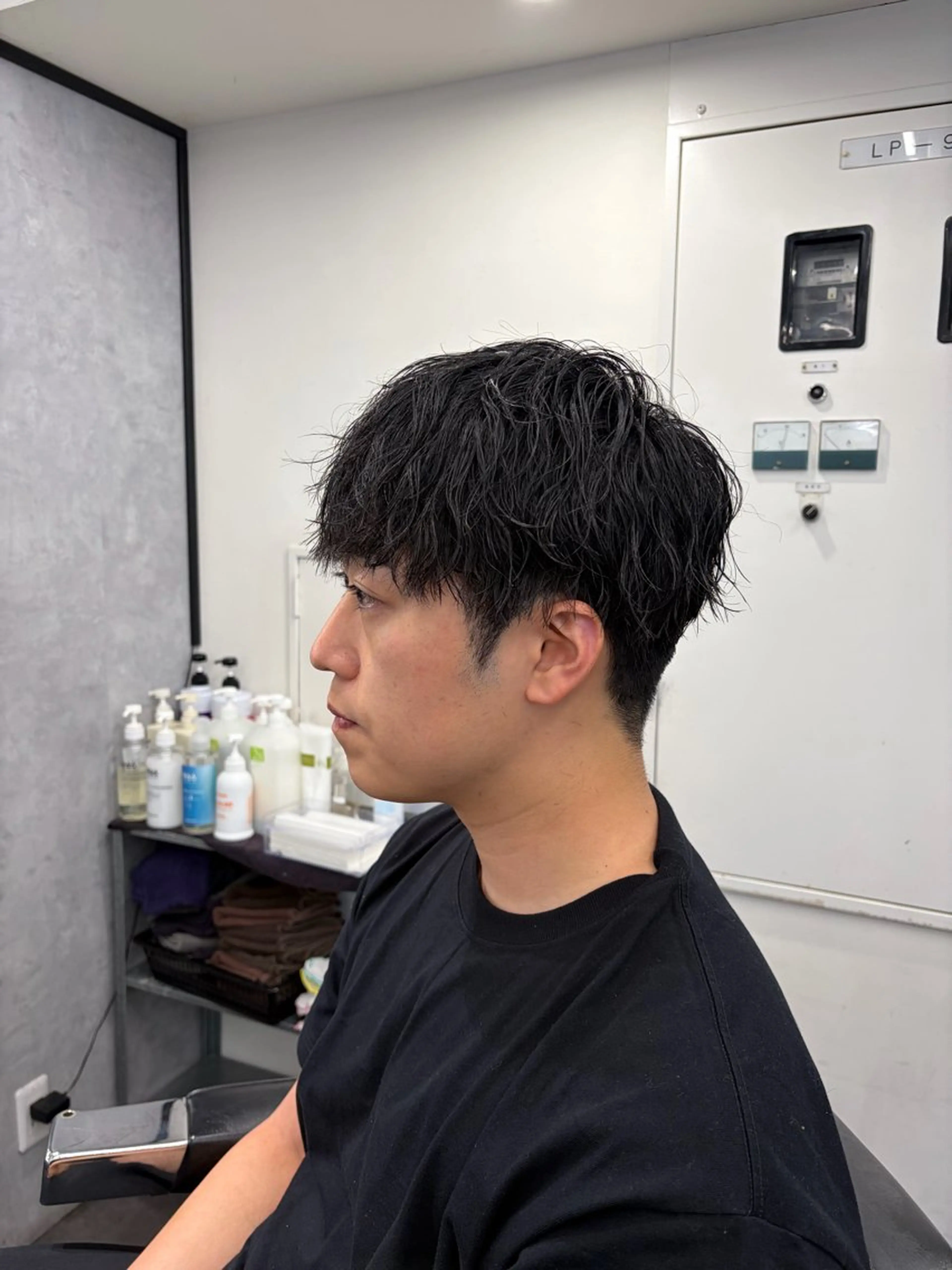パーマ メンズ カット ヘアセット 河野 仁胡のヘアスタイル