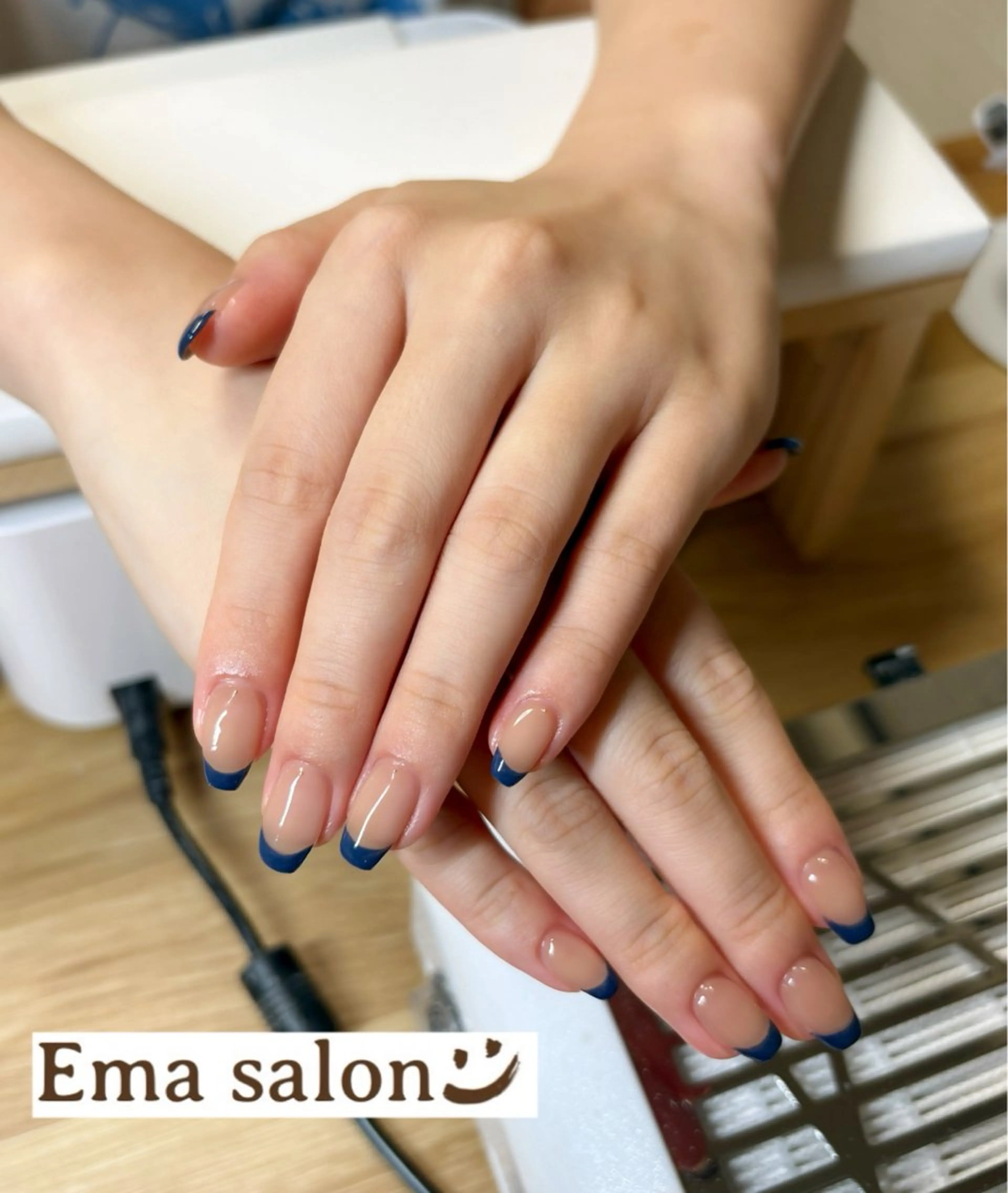 ネイル ネイビー Ema salon hiromiのネイルデザイン