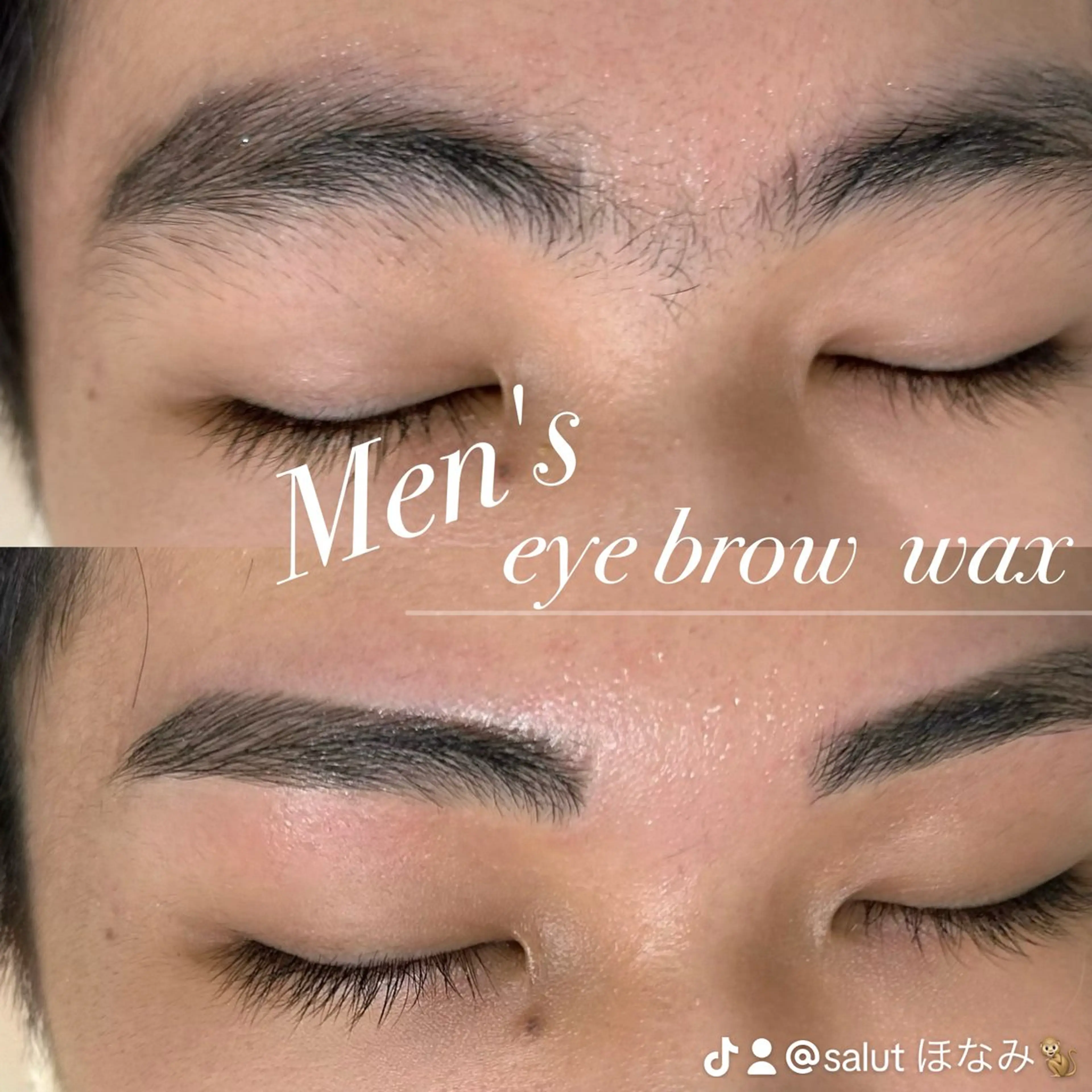 メンズ アイブロウ ワックス脱毛 その他(アイブロウ) salut honami🫧のマツエク・マツパデザイン