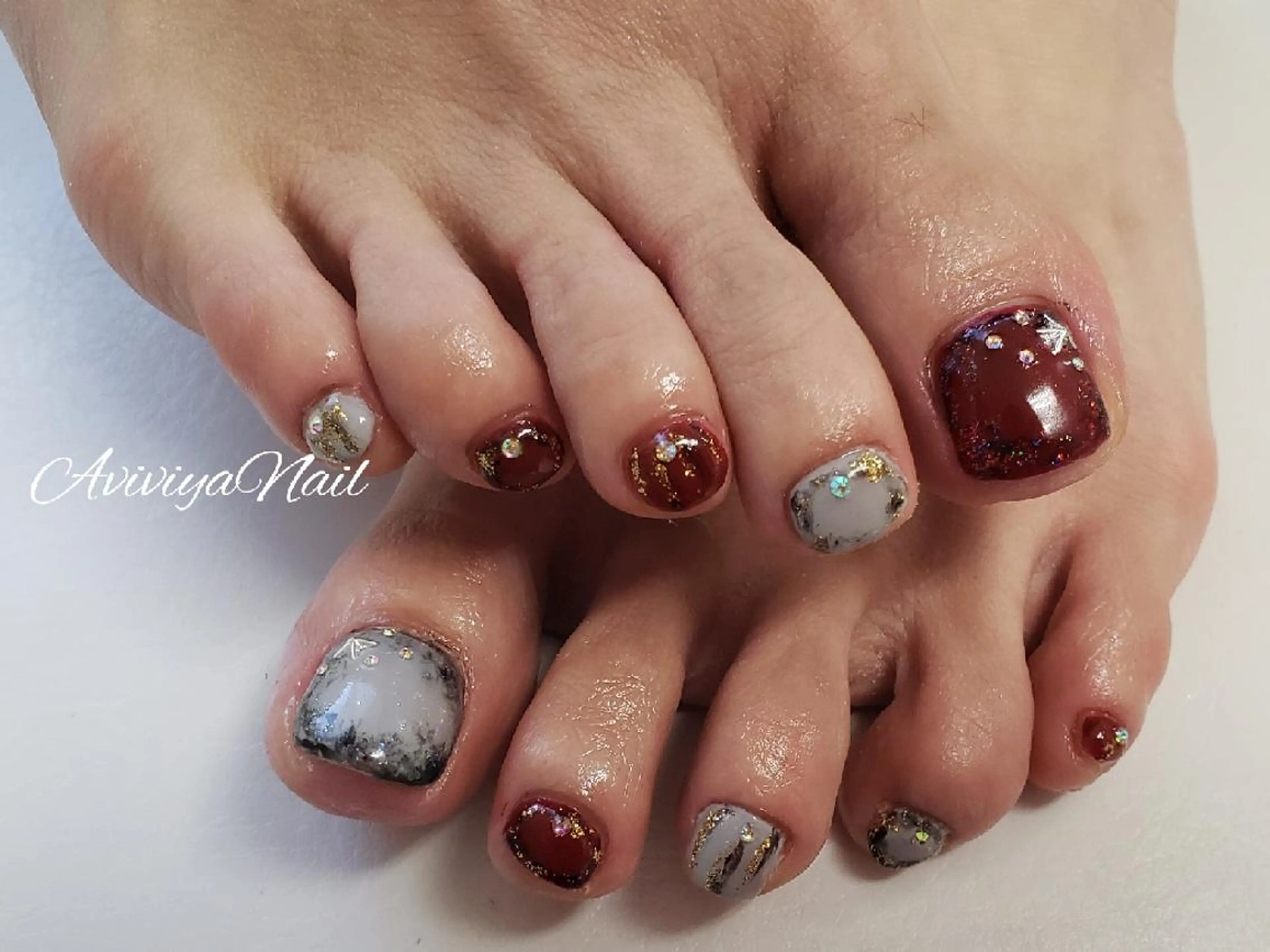 ネイル フットネイル AviviyaNail所属・kubo ayaのネイルデザイン