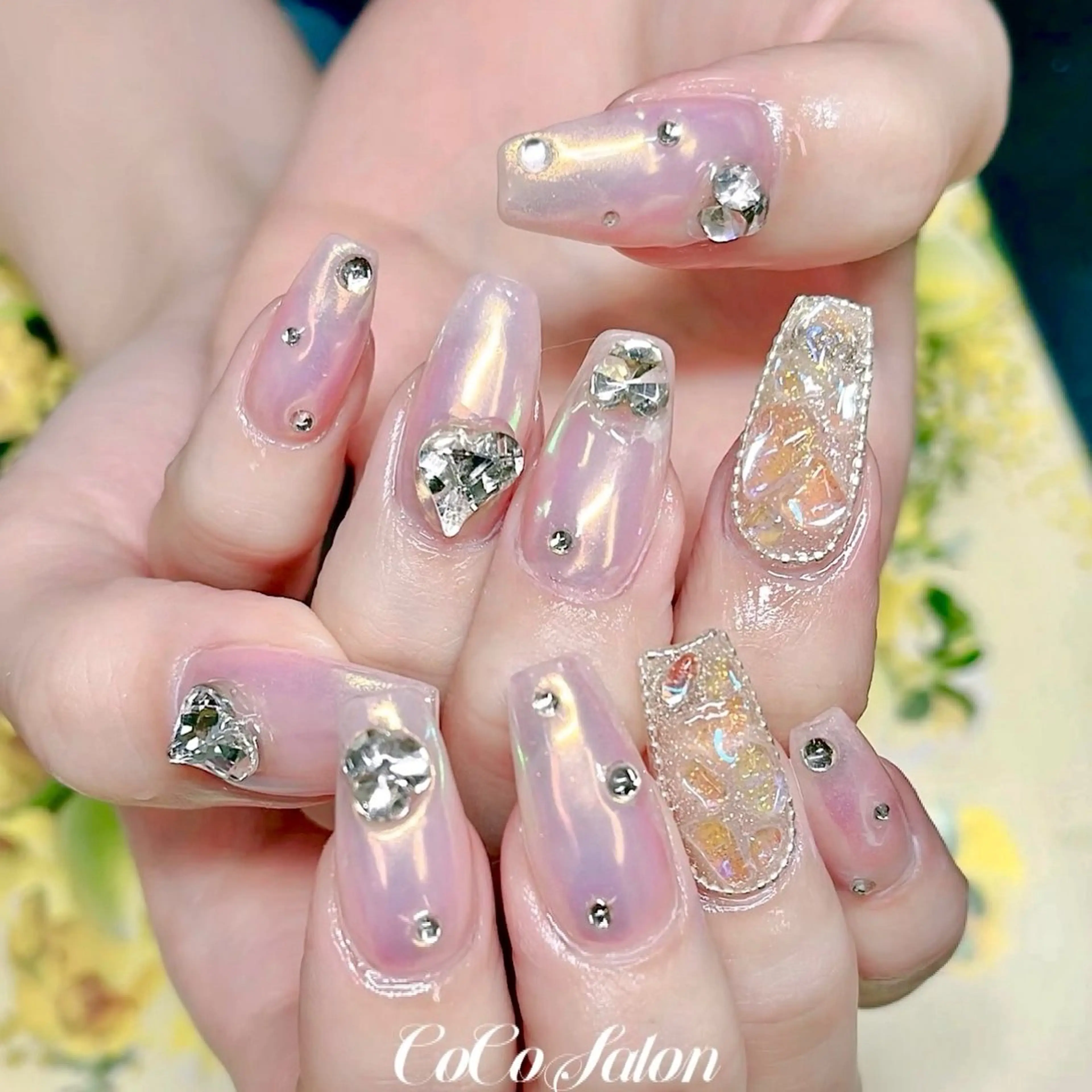 ネイル ジェルネイル キラキラネイル ミラーネイル ハンドネイル CoCo Salon ネイル/睫毛/脱毛のネイルデザイン