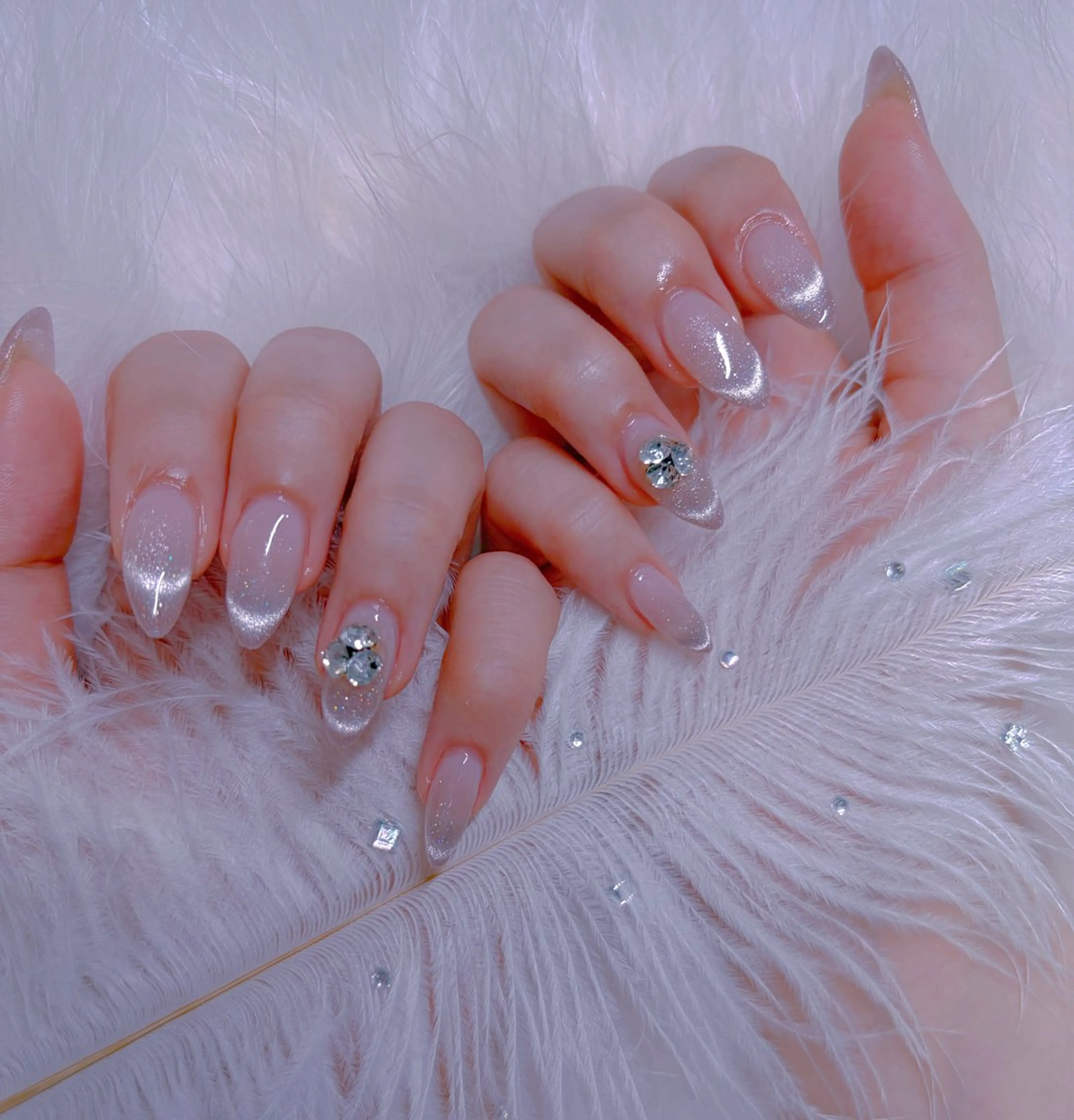 ネイル チークネイル 桜ネイル 長さ出し フットネイル フレンチネイル ハンドネイル ビューティー ネイルのネイルデザイン