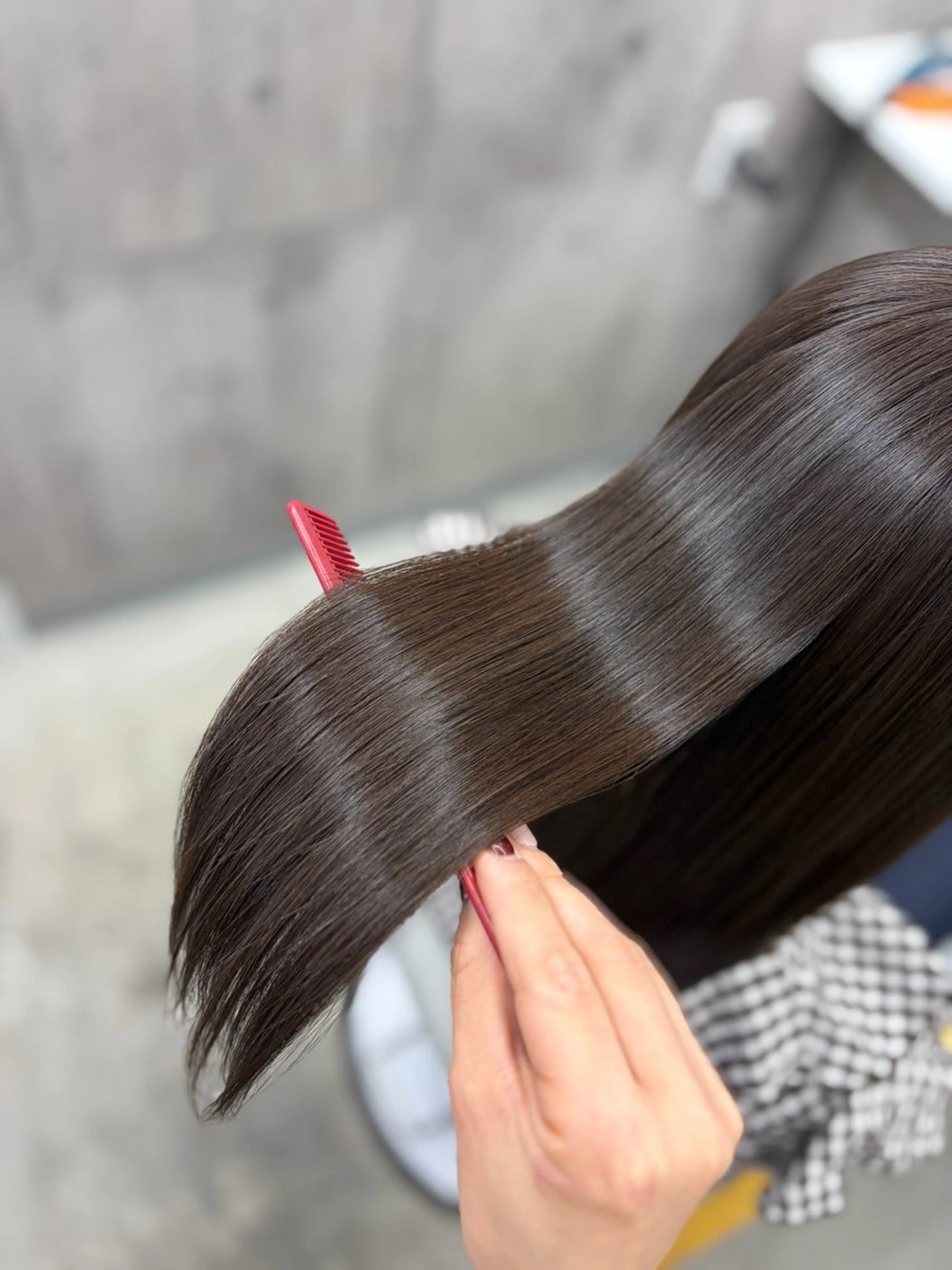 ロング カラー カット ヘアカラー トリートメント ageless/ nana/髪質改善のヘアスタイル