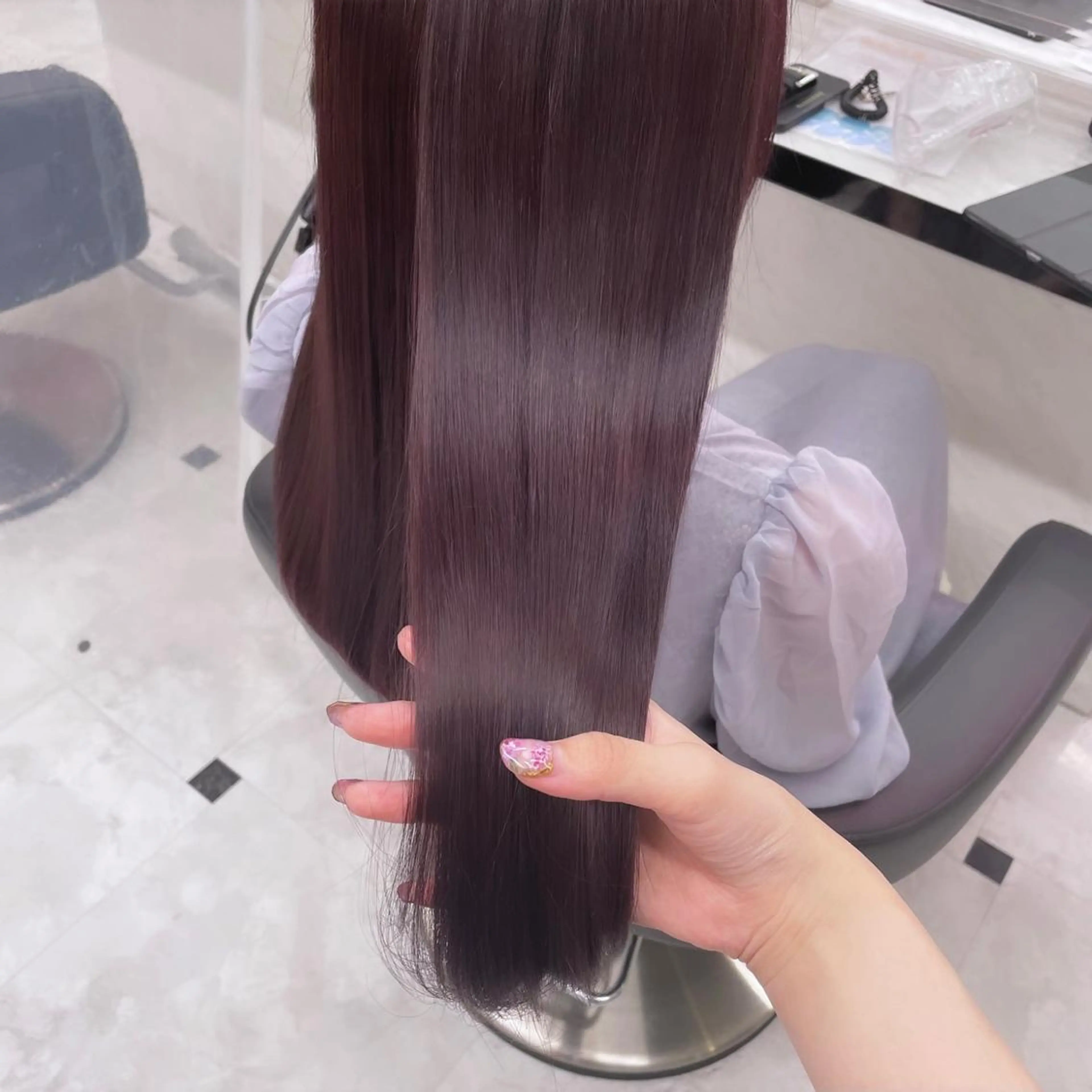 セミロング カラー 🩰透明感カラー♡ UTA🩰のヘアスタイル