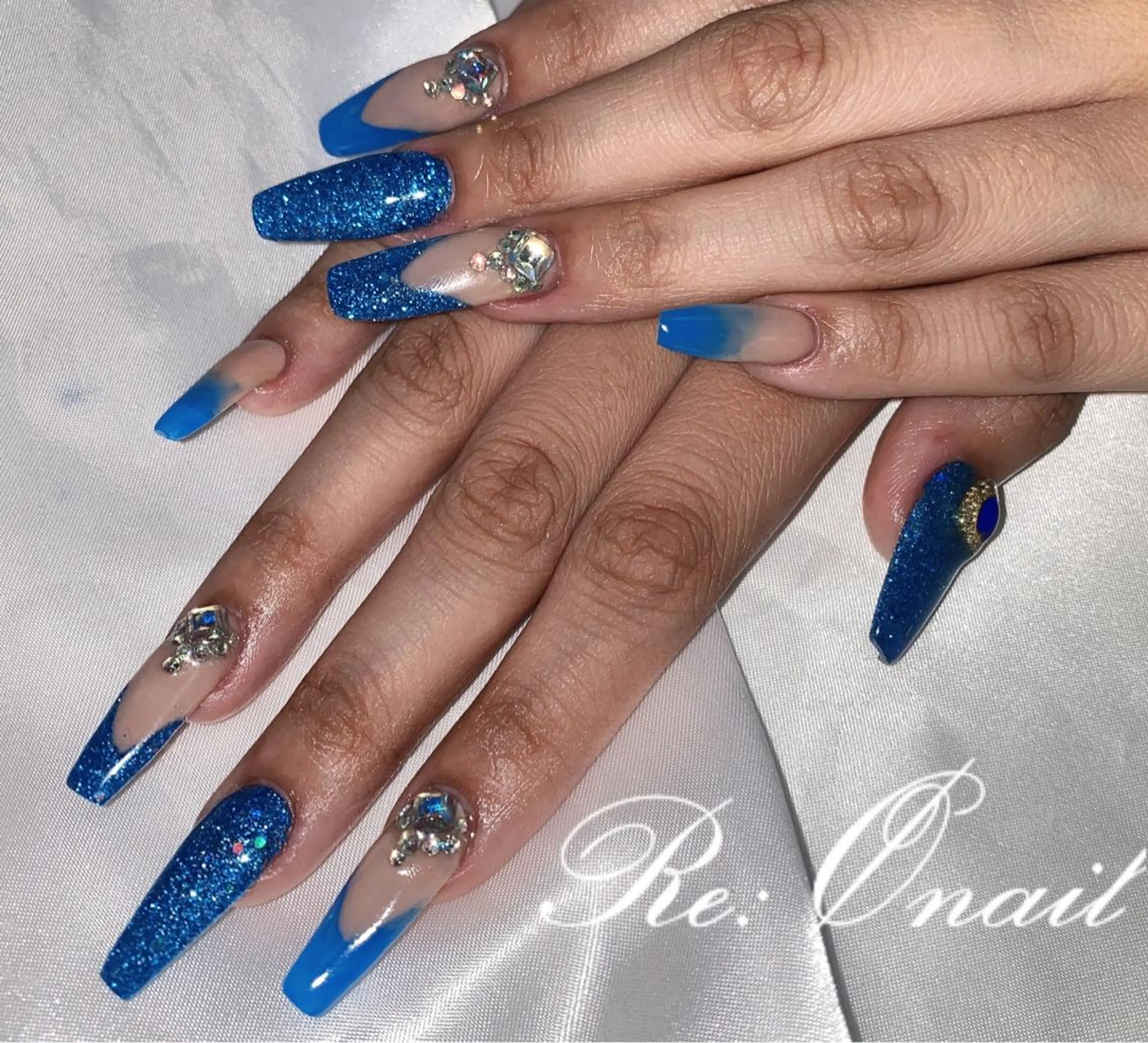 ネイル スカルプネイル ハンドネイル Re:Ø nail 🩵TSUJIのネイルデザイン