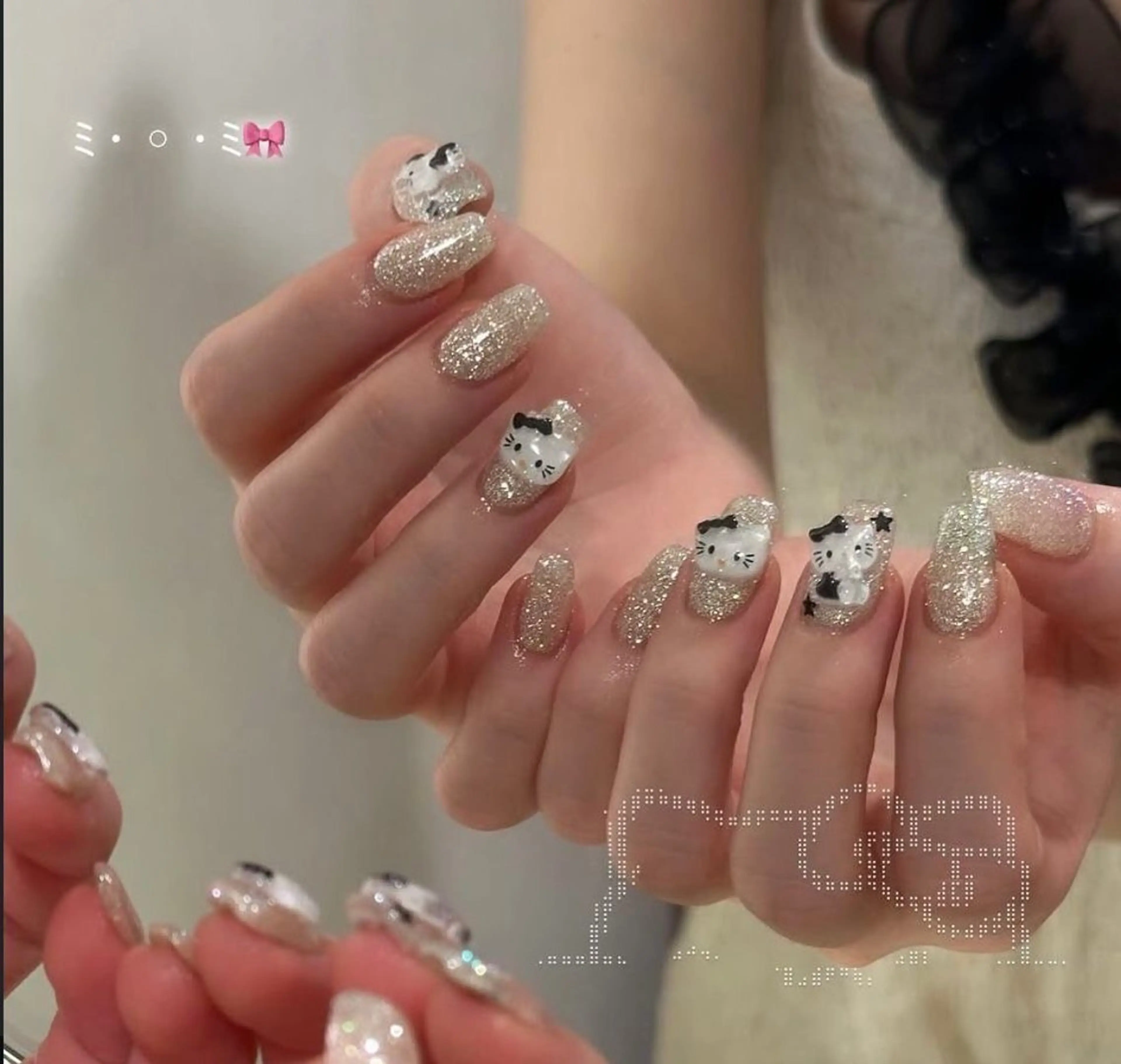 ネイル グラデーション ラメ(グリッター) マグネットネイル ミラーネイル ニュアンスネイル ハンドネイル Lumi de nailsのネイルデザイン