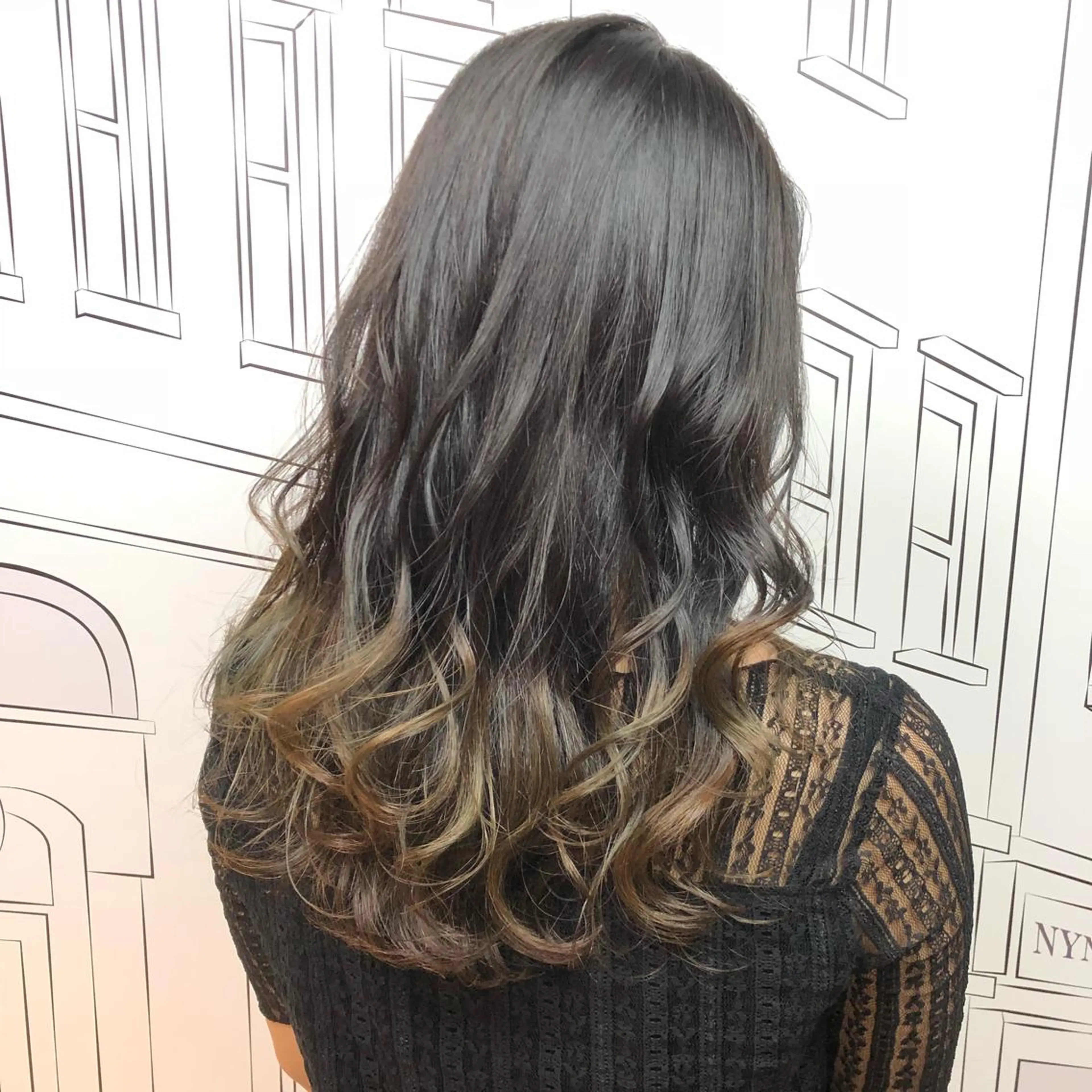 セミロング レイヤー⭐️カラー ⭐️平川雅史のヘアスタイル