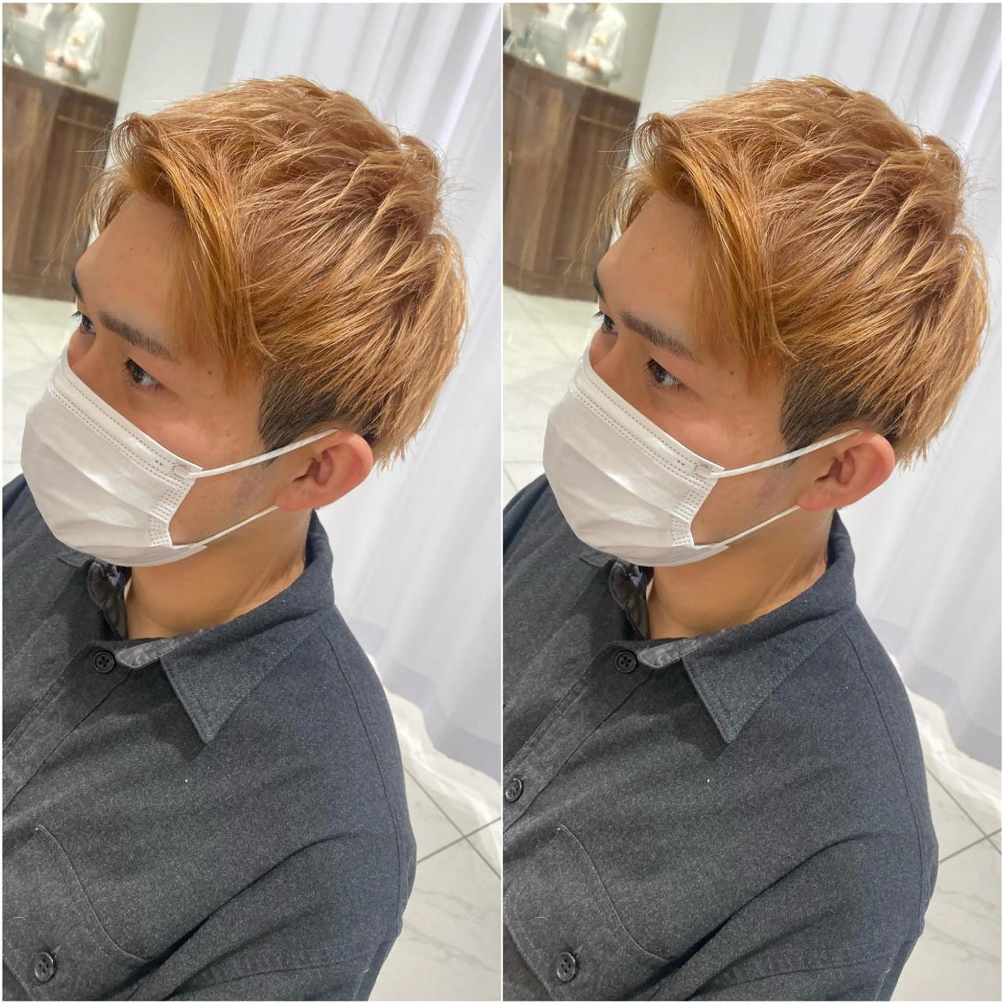 ショート カラー メンズ 全席個室 暖色カラー Zina松園優香🌸のヘアスタイル