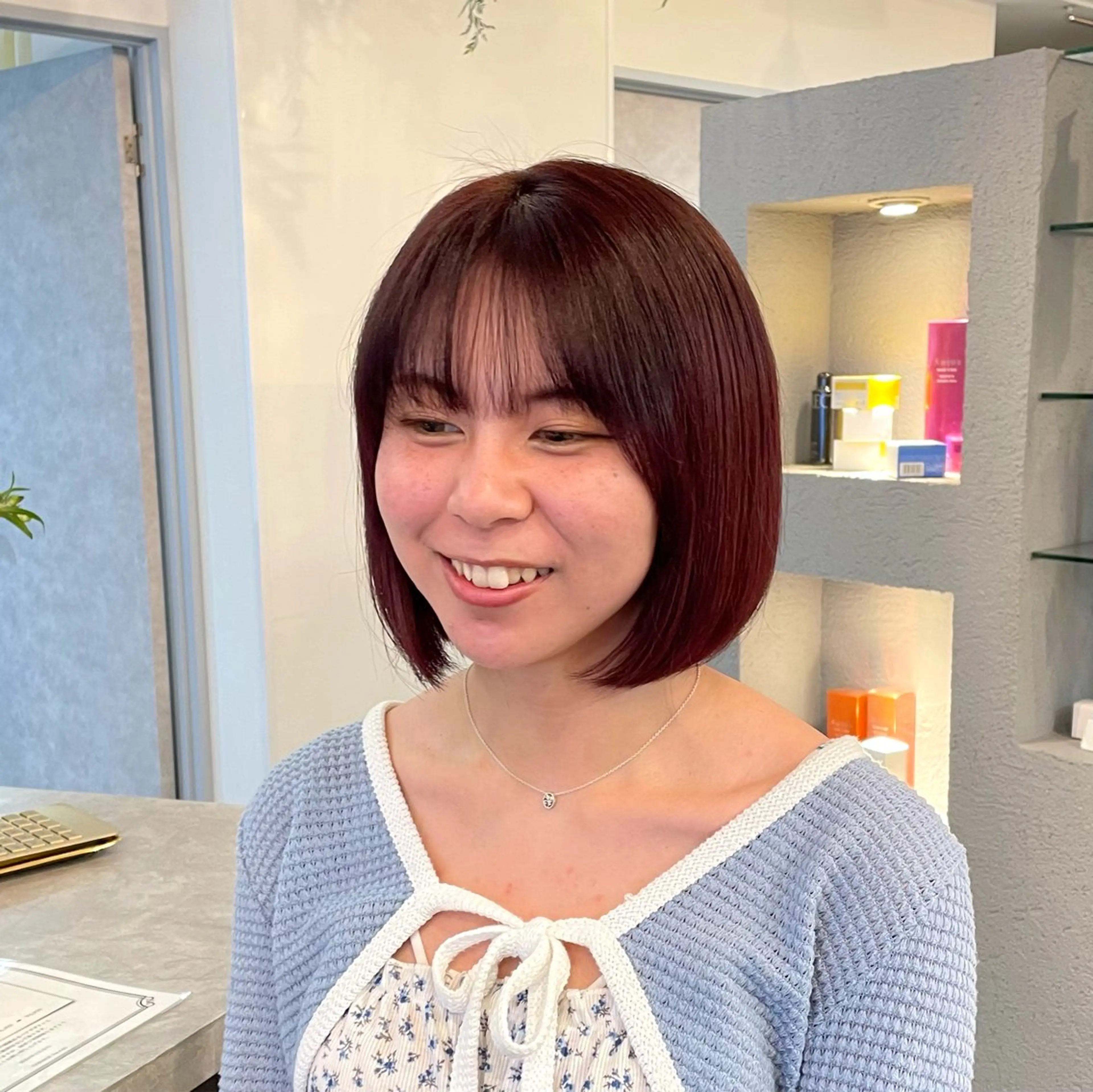 🫧透明感カラー🫧+トリートメント+ブローの写真